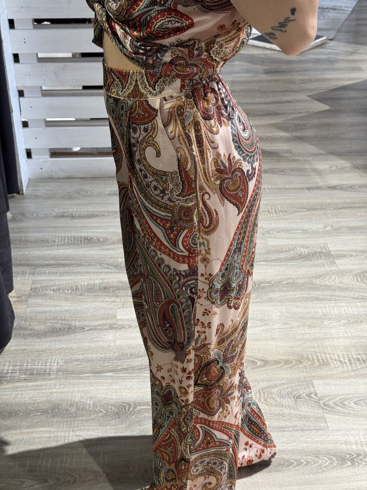 Pantalone fluido stampa bandana Dixie - GiuGiò | Shop online