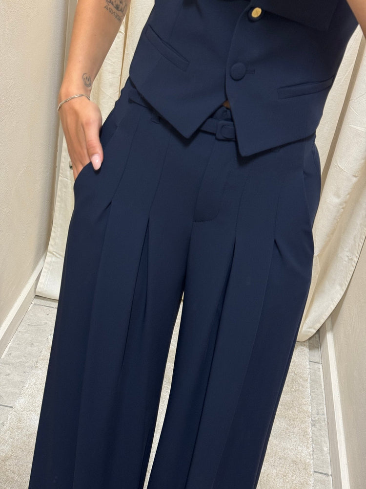 Pantalone gamba ampia doppia pinces Imperial - GiuGiò | Shop online