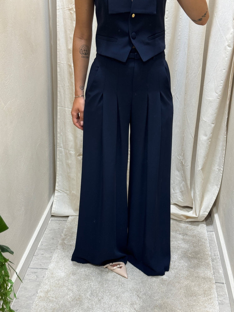Pantalone gamba ampia doppia pinces Imperial - GiuGiò | Shop online