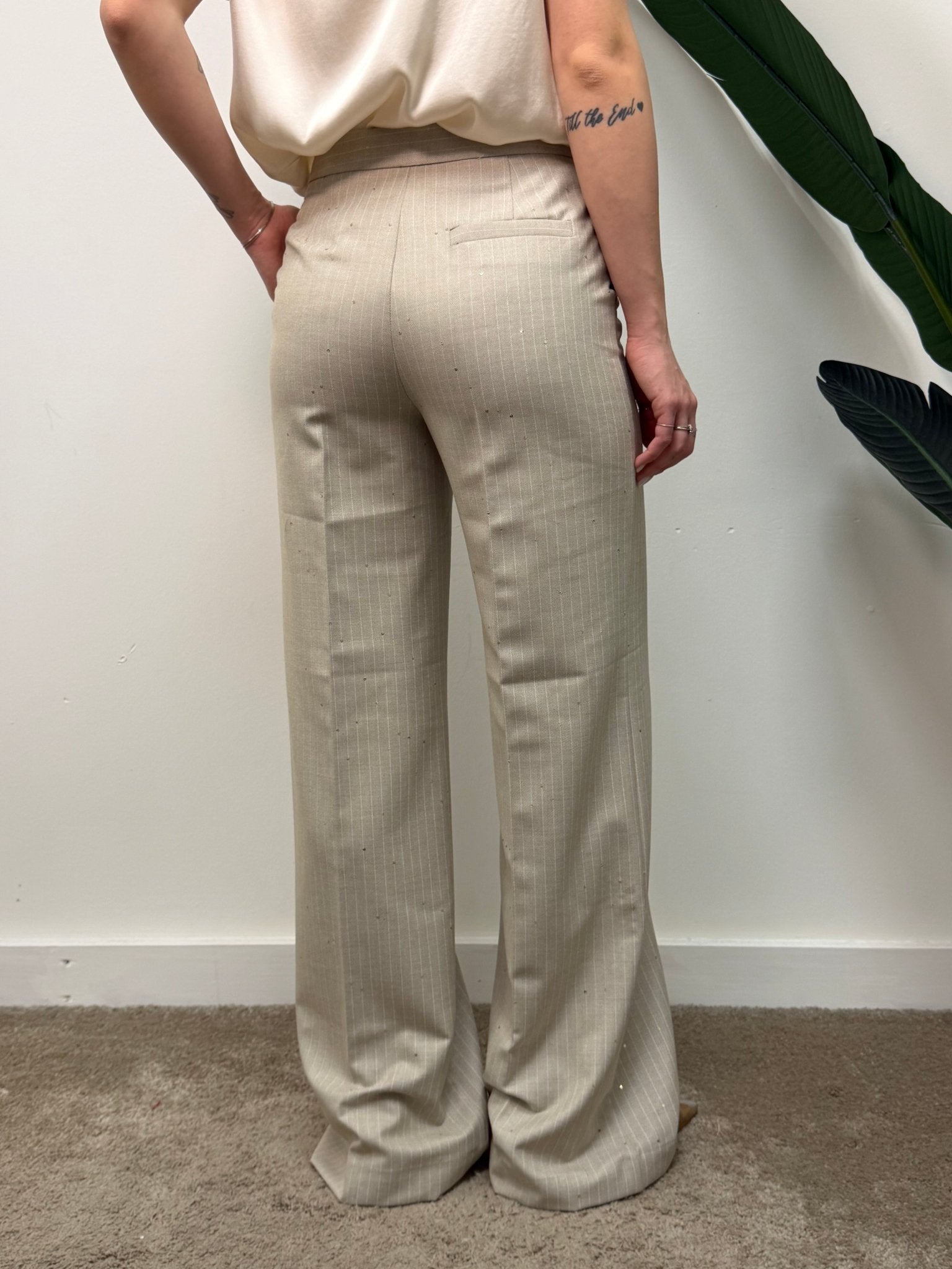Pantalone gamba dritta con tasche a filo Please - GiuGiò | Shop online