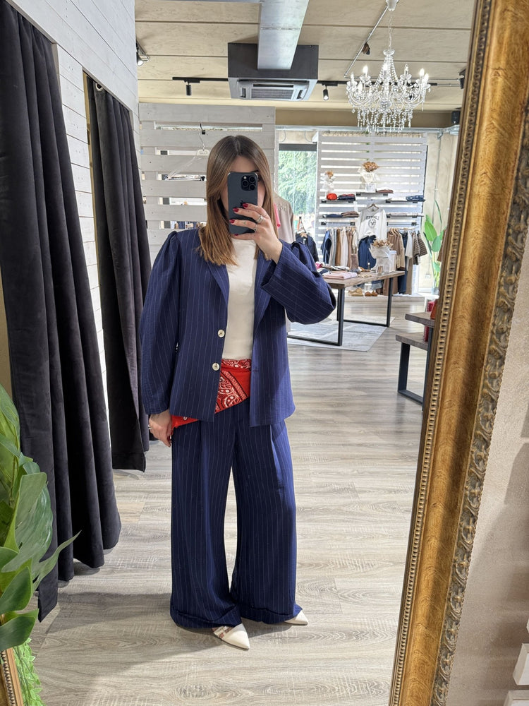 Pantalone gamba dritta gessato HaveOne - GiuGiò | Shop online
