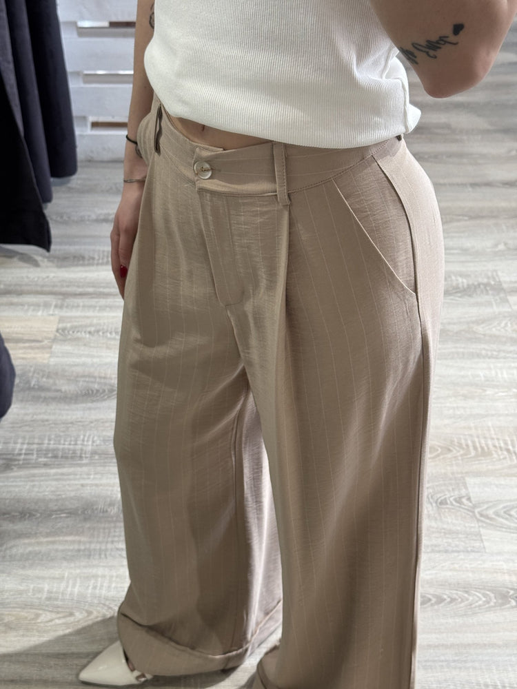 Pantalone gamba dritta gessato HaveOne - GiuGiò | Shop online