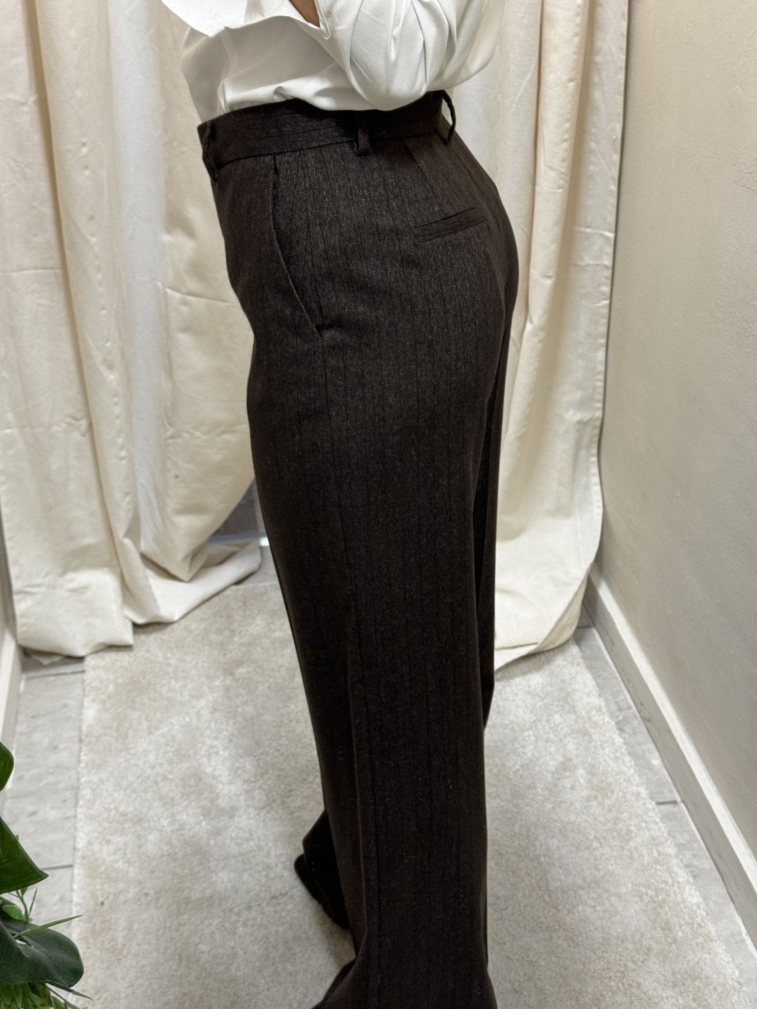 Pantalone gamba dritta gessato My - D - GiuGiò | Shop online