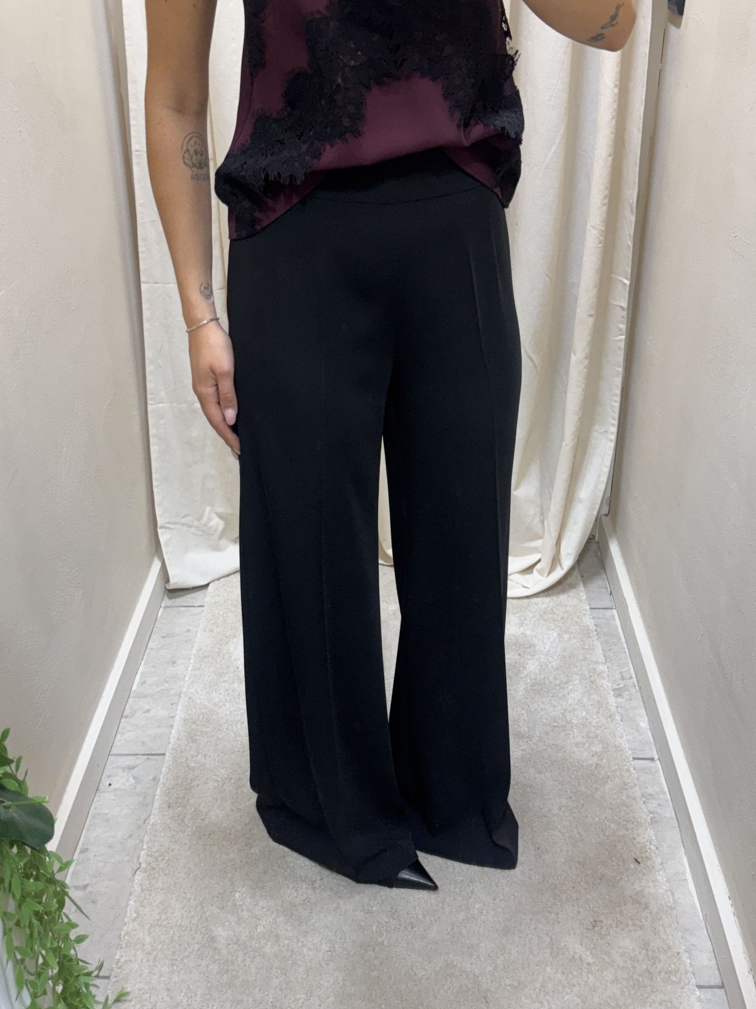 Pantalone gamba dritta tessuto tecnico Please - GiuGiò | Shop online