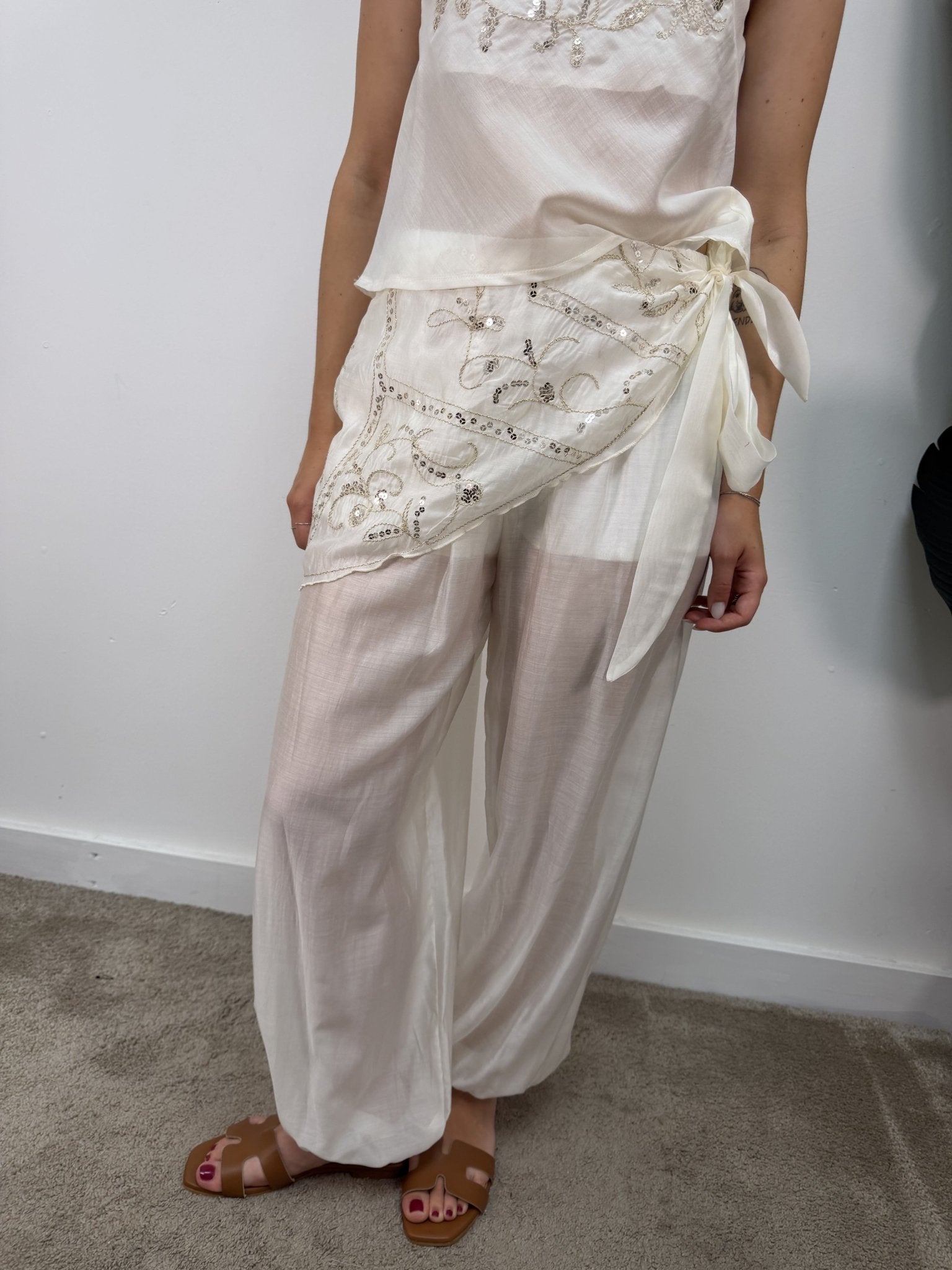 Pantalone harem con bandana ricamata HaveOne - GiuGiò | Shop online