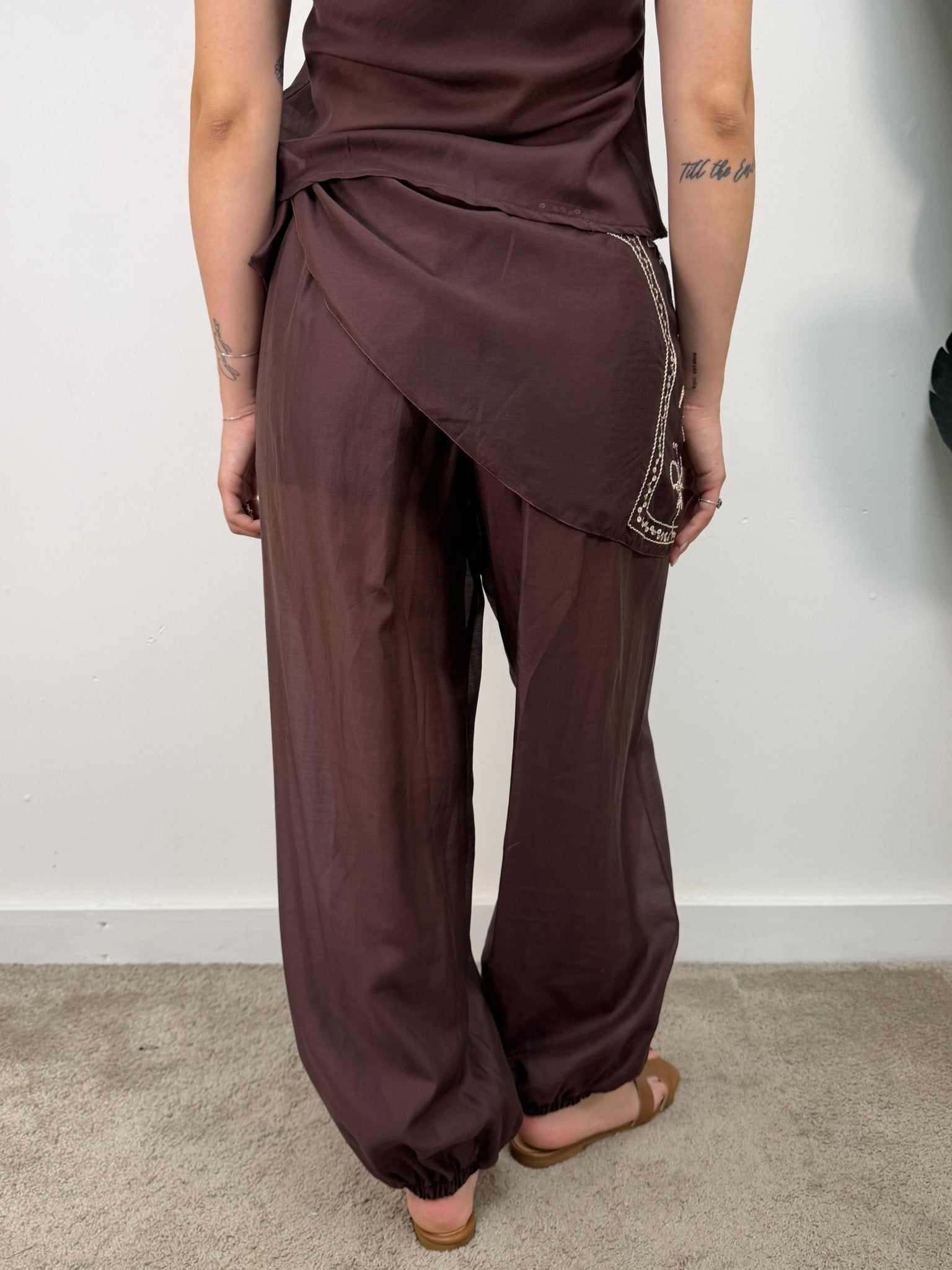 Pantalone harem con bandana ricamata HaveOne - GiuGiò | Shop online