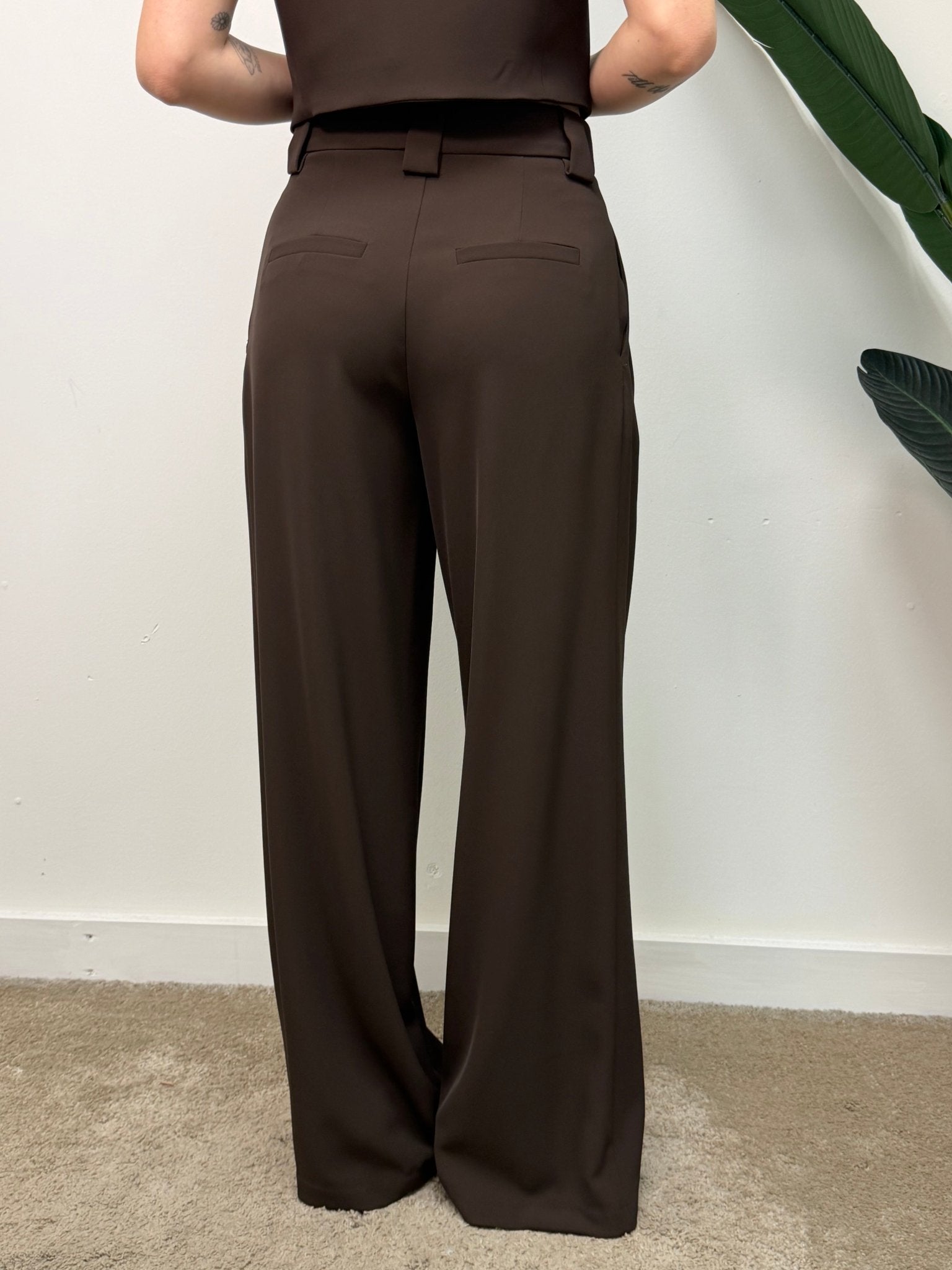 Pantalone in cady ampio doppia pinces Please - GiuGiò | Shop online