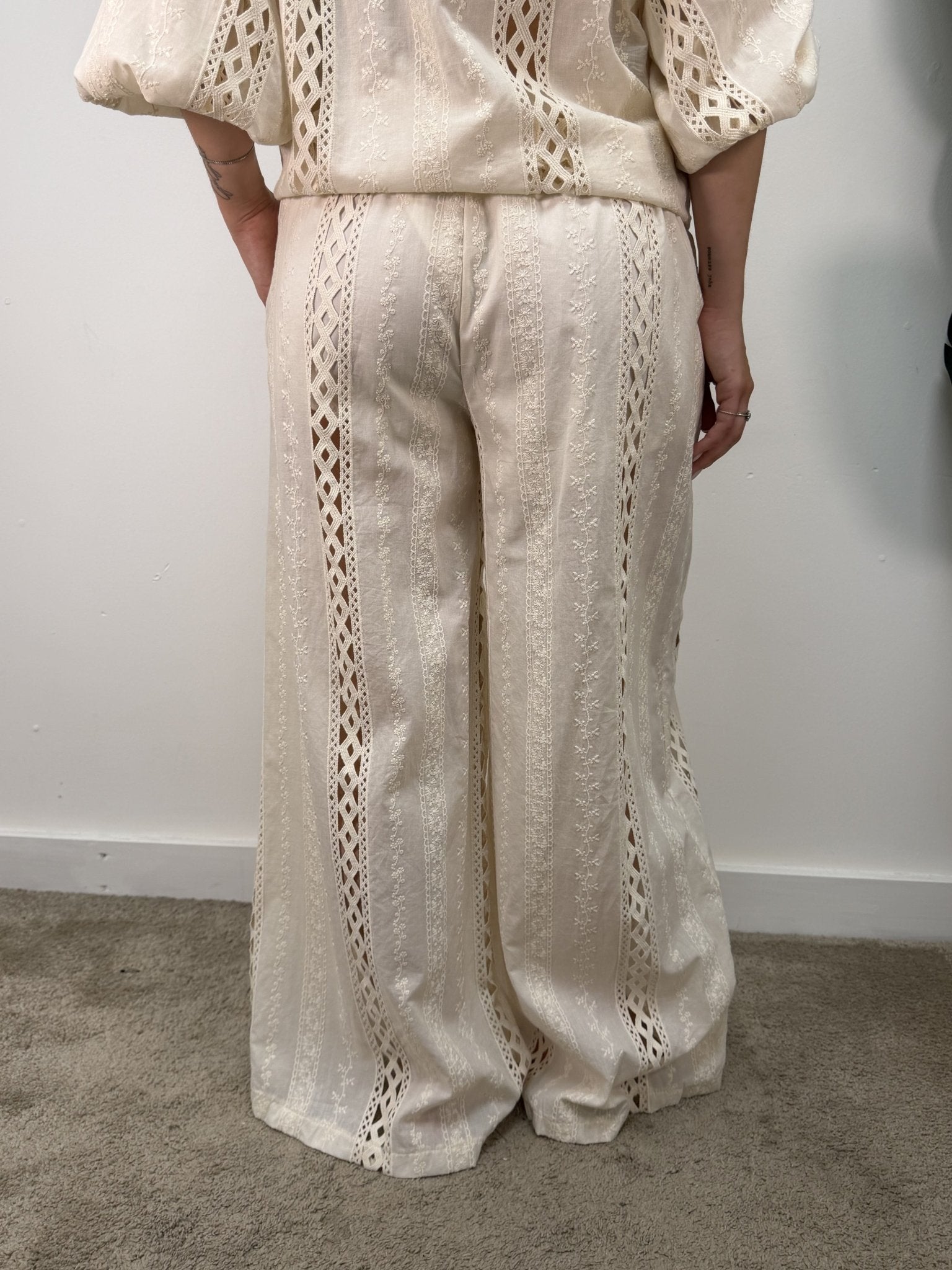 Pantalone in cotone e sangallo HaveOne - GiuGiò | Shop online