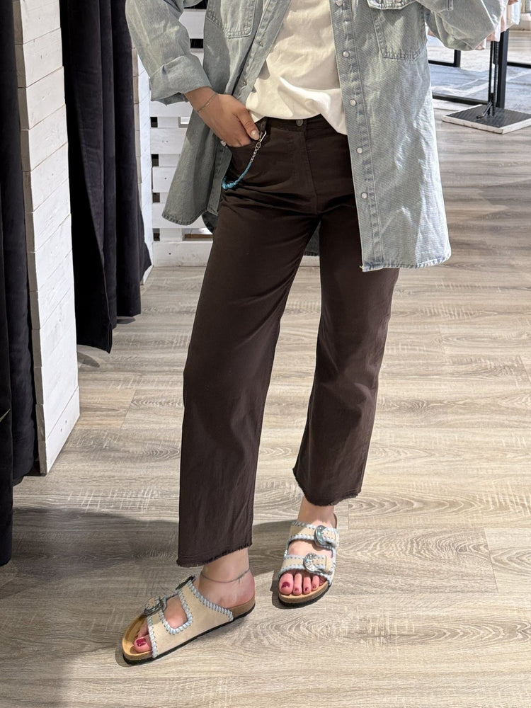 Pantalone in cotone modello sigaretta Tensione In - GiuGiò | Shop online