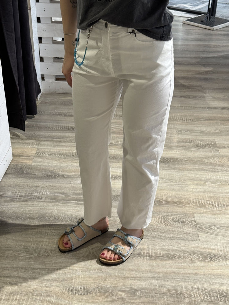 Pantalone in cotone modello sigaretta Tensione In - GiuGiò | Shop online