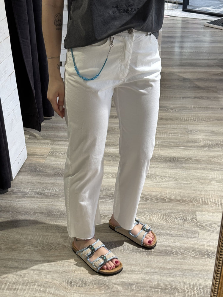 Pantalone in cotone modello sigaretta Tensione In - GiuGiò | Shop online