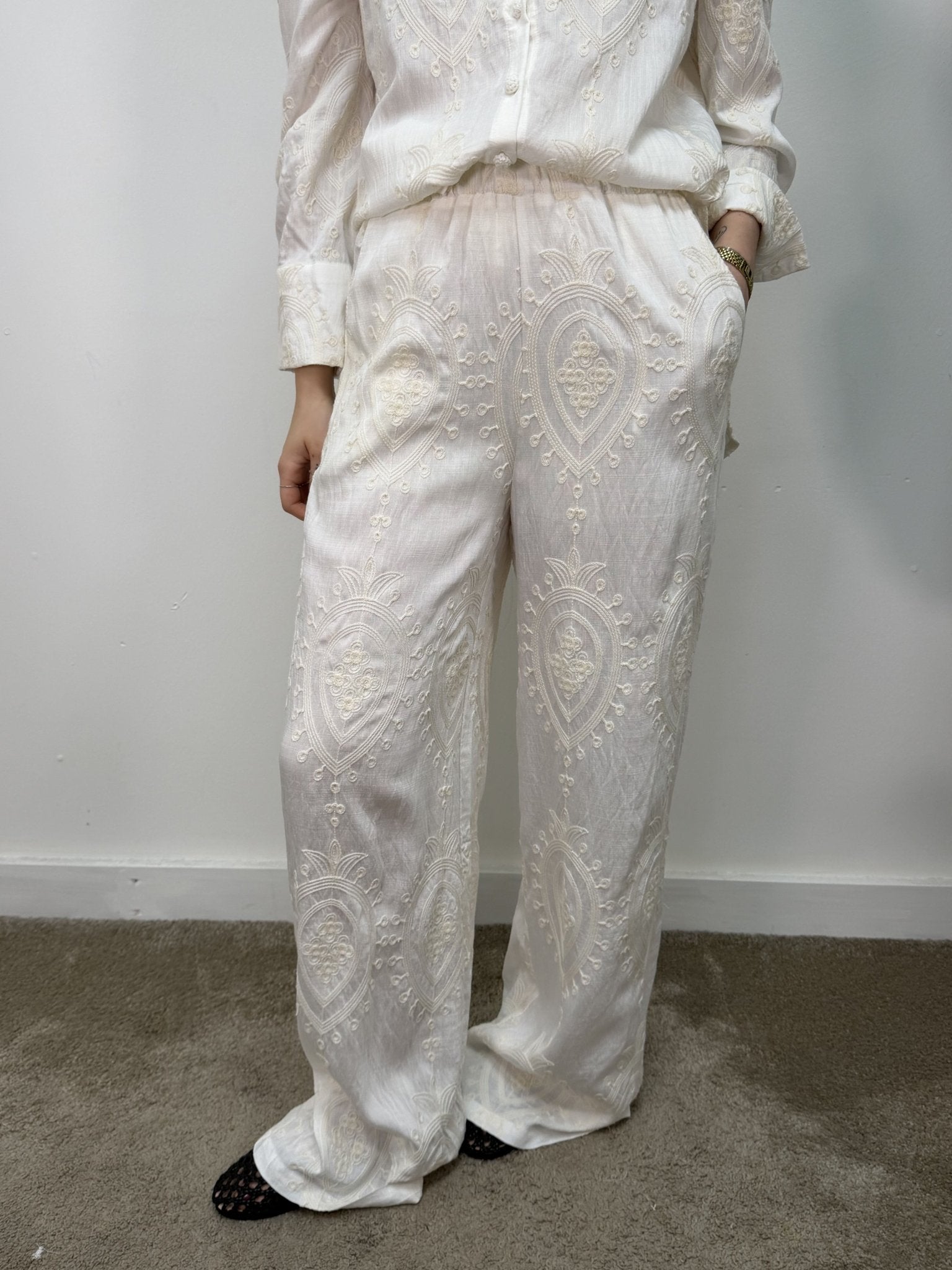 Pantalone in cotone operato BSB - GiuGiò | Shop online