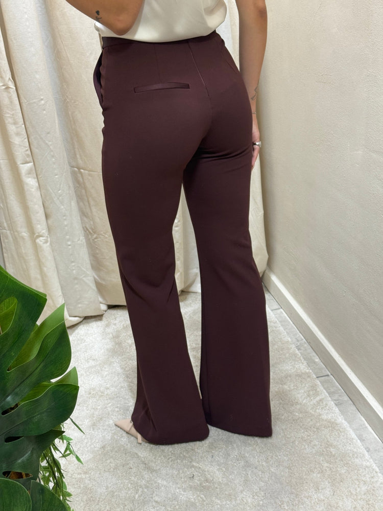 Pantalone in crêpe a zampa Imperial - GiuGiò | Shop online