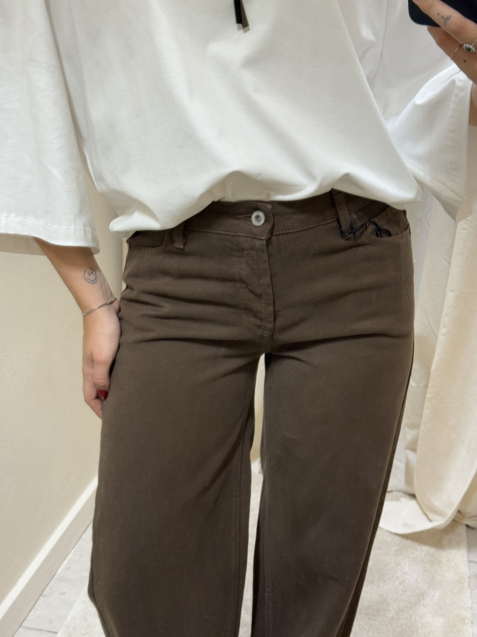 Pantalone in denim 5 tasche gamba dritta Please - GiuGiò | Shop online