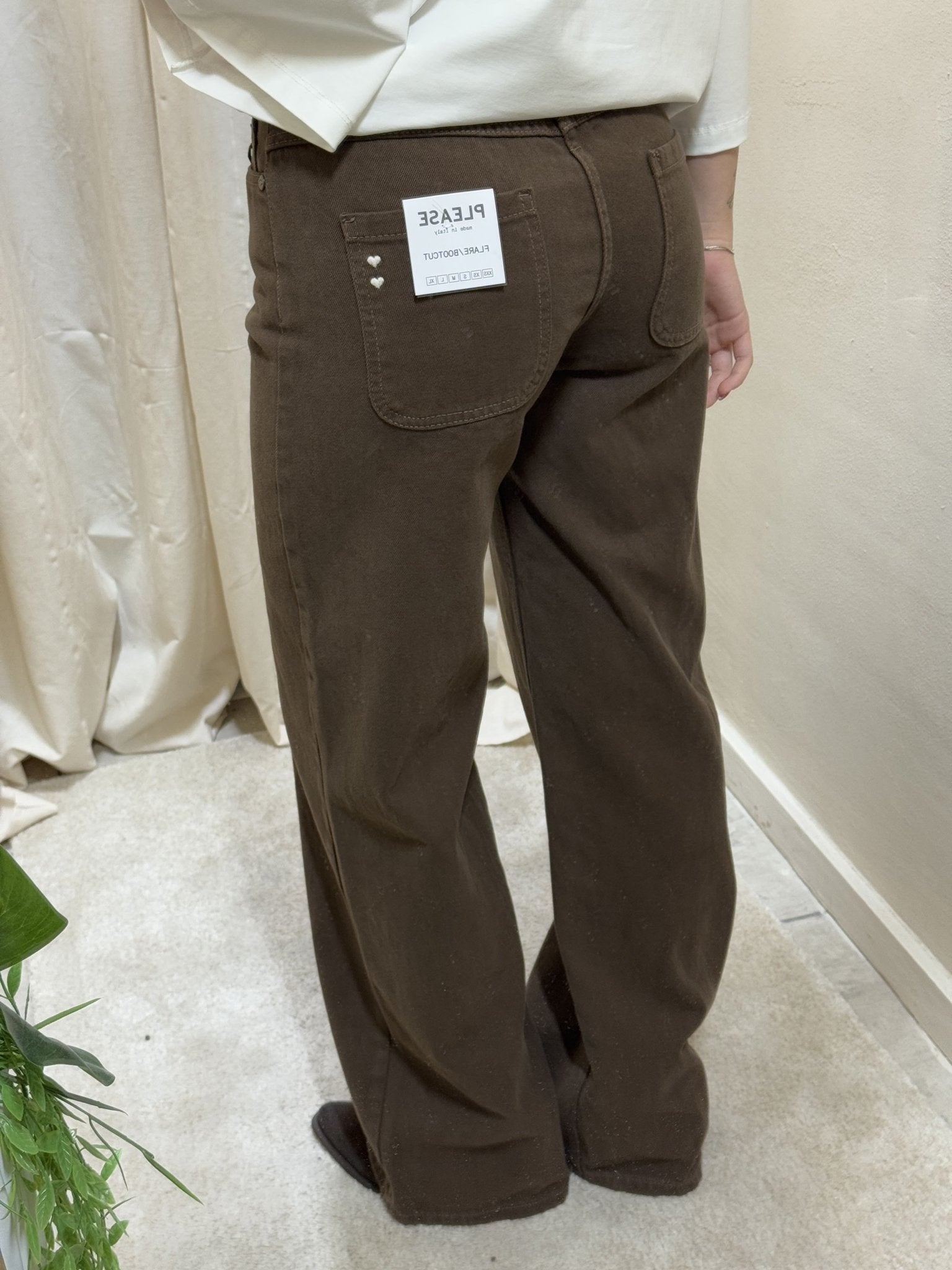 Pantalone in denim 5 tasche gamba dritta Please - GiuGiò | Shop online