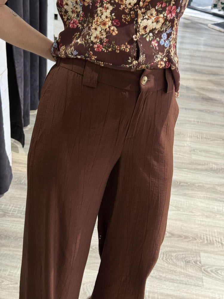 Pantalone in viscosa mod. gamba dritta Tensione In - GiuGiò | Shop online