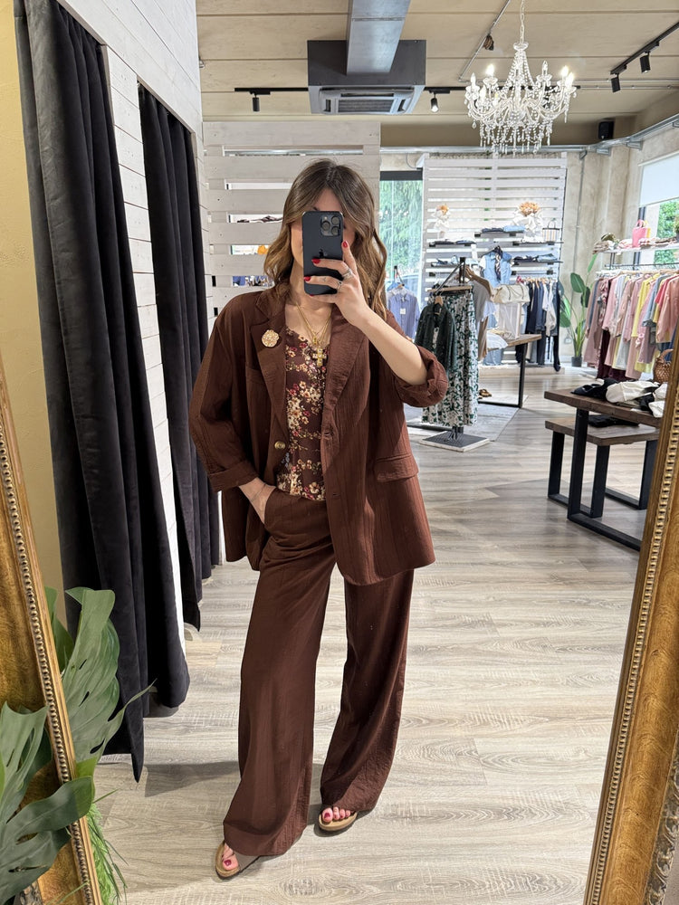 Pantalone in viscosa mod. gamba dritta Tensione In - GiuGiò | Shop online