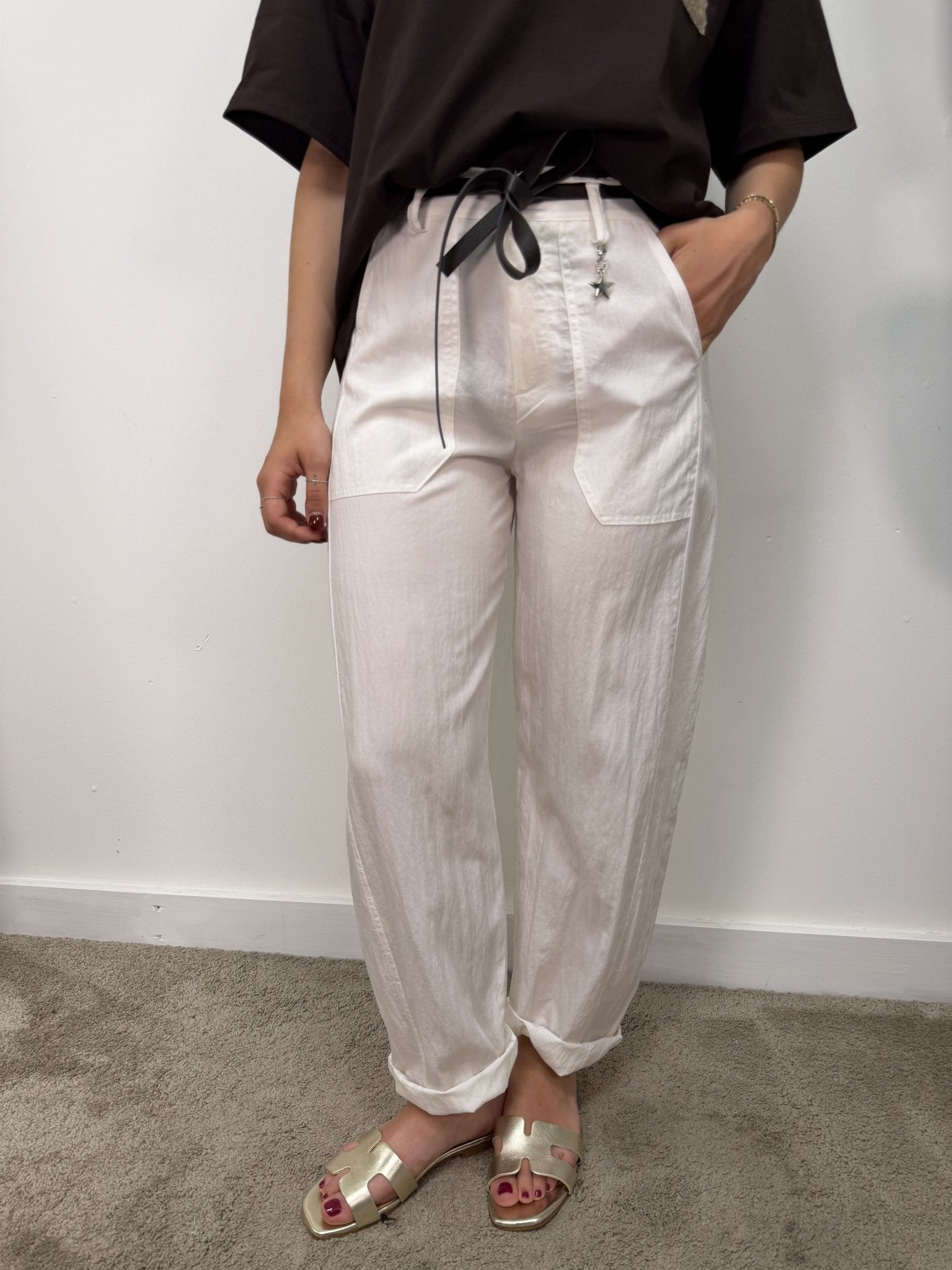 Pantalone mod. Stellina in lyocell Susy Mix - GiuGiò | Shop online