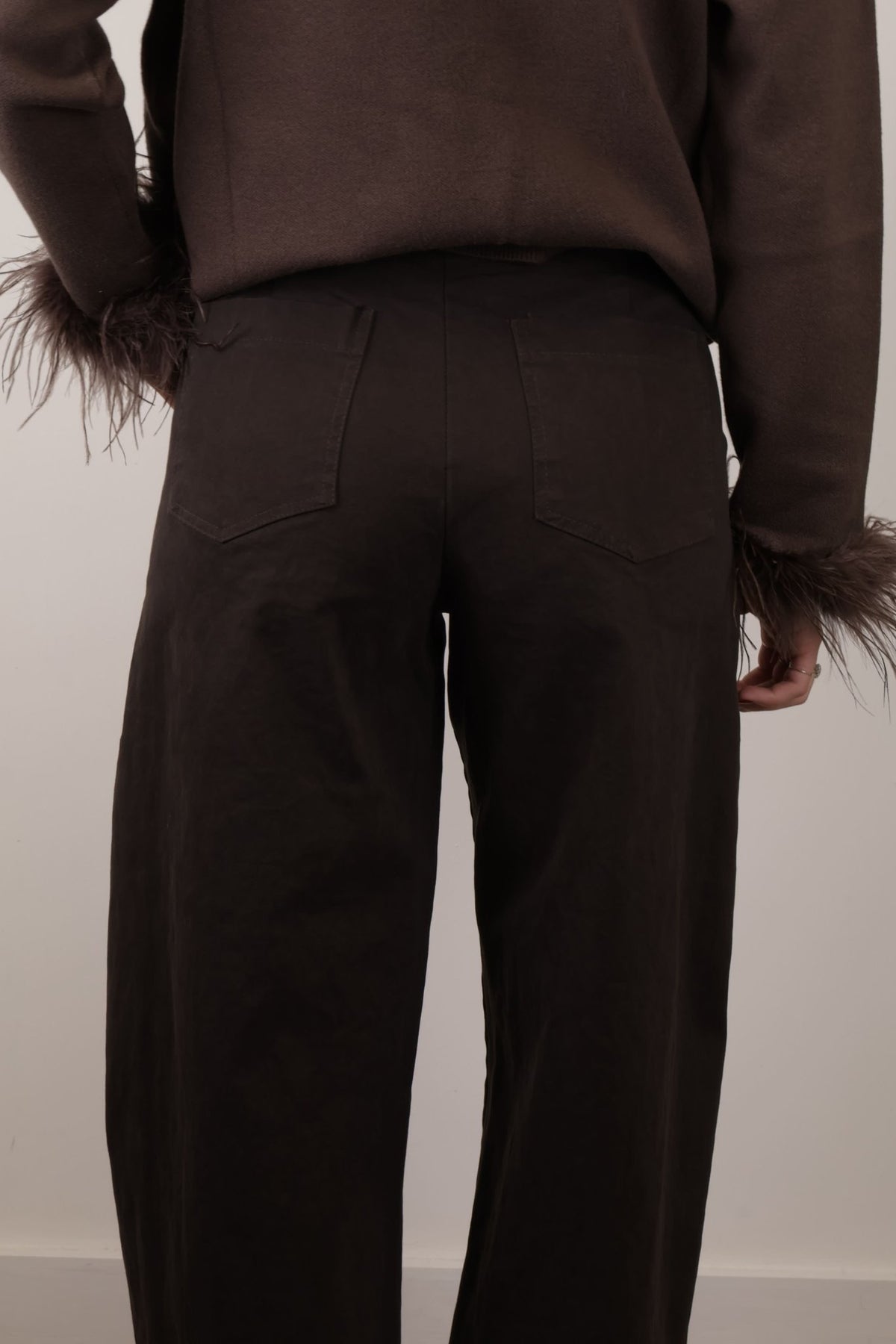 Pantalone ovetto in cotone gabardine MyD - GiuGiò | Shop online