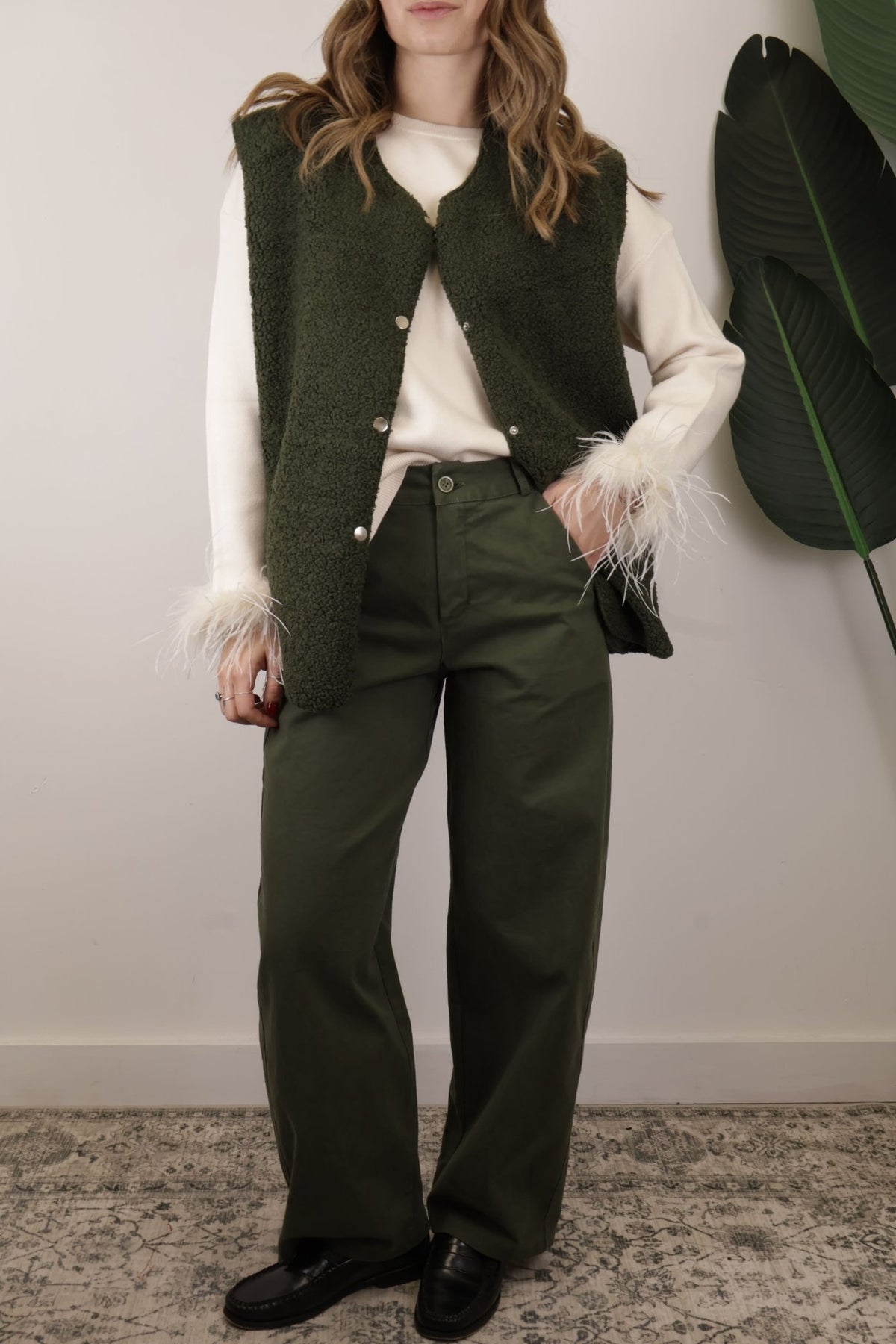 Pantalone ovetto in cotone gabardine MyD - GiuGiò | Shop online