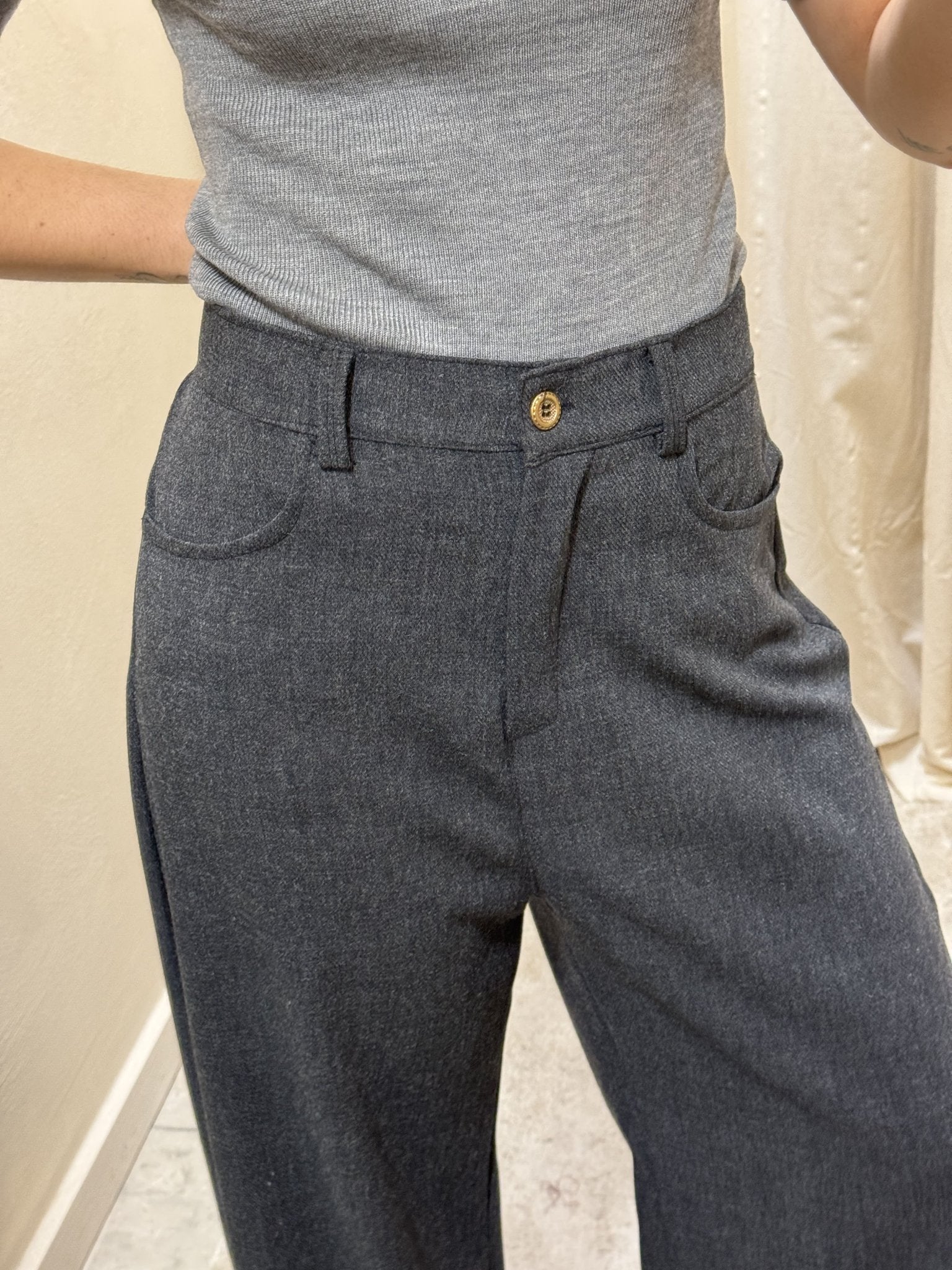 Pantalone palazzo bottone oro MyD - GiuGiò | Shop online