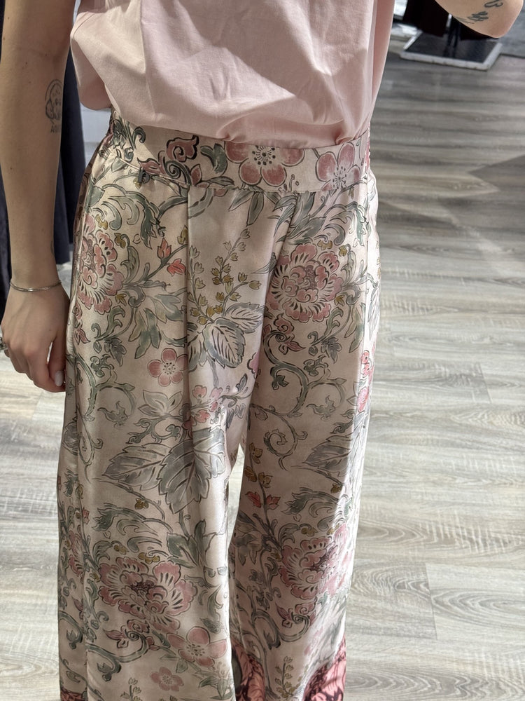 Pantalone palazzo stampa floreale Dixie - GiuGiò | Shop online