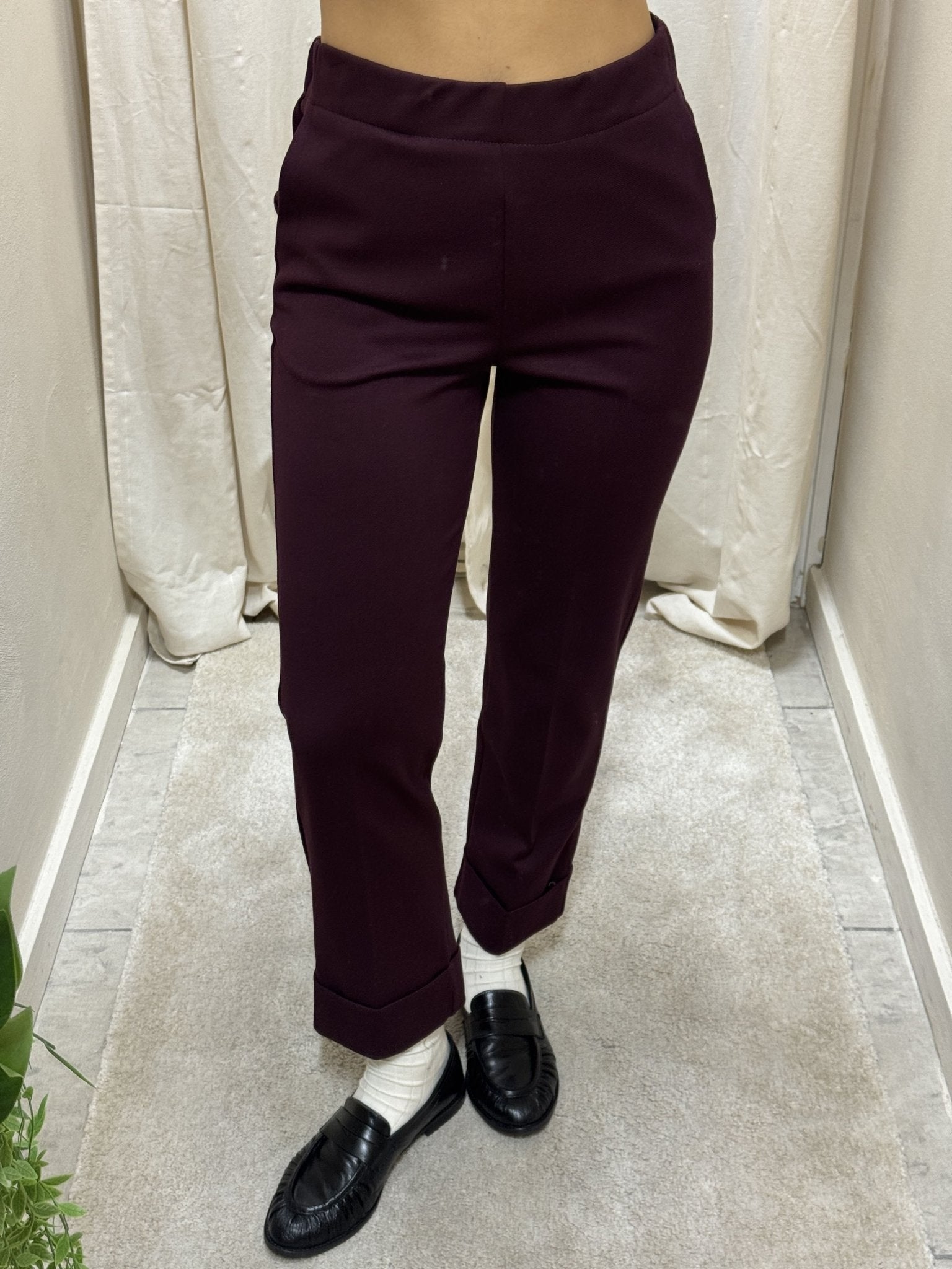 Pantalone sigaretta con risvolto alto Susy Mix - GiuGiò | Shop online