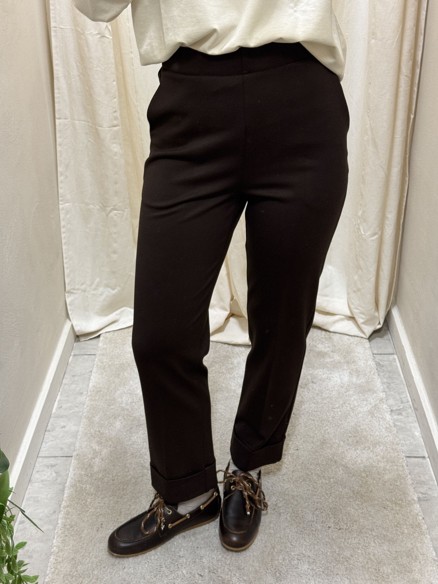 Pantalone sigaretta con risvolto alto Susy Mix - GiuGiò | Shop online