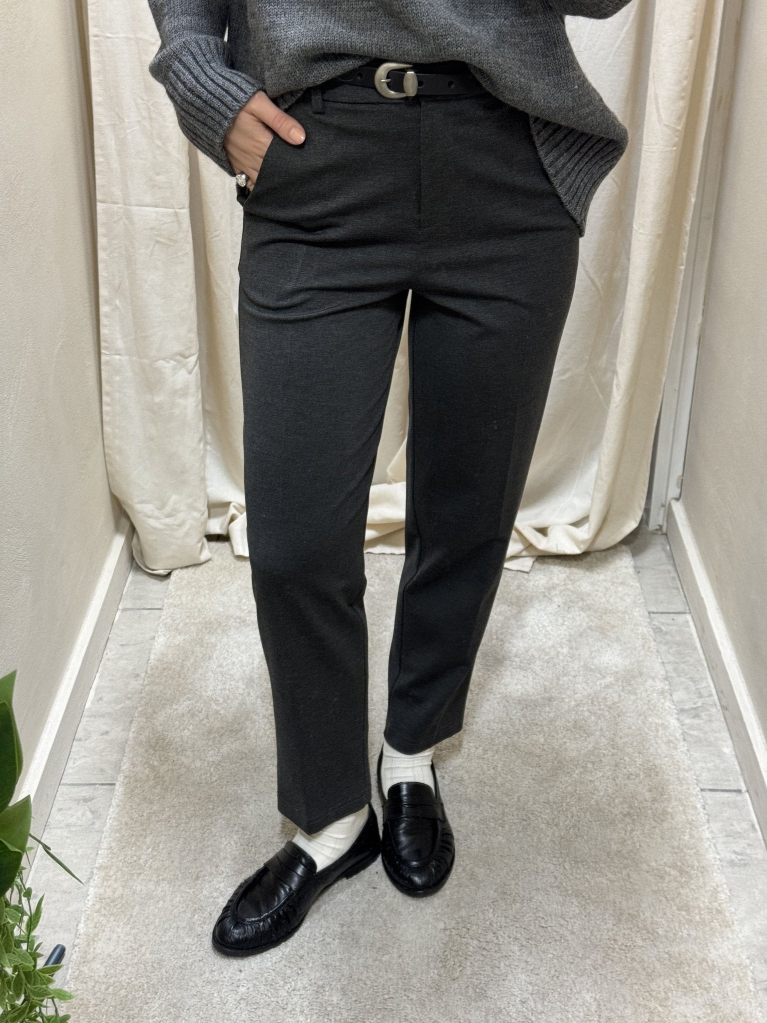 Pantalone sigaretta in punto milano Tensione In - GiuGiò | Shop online