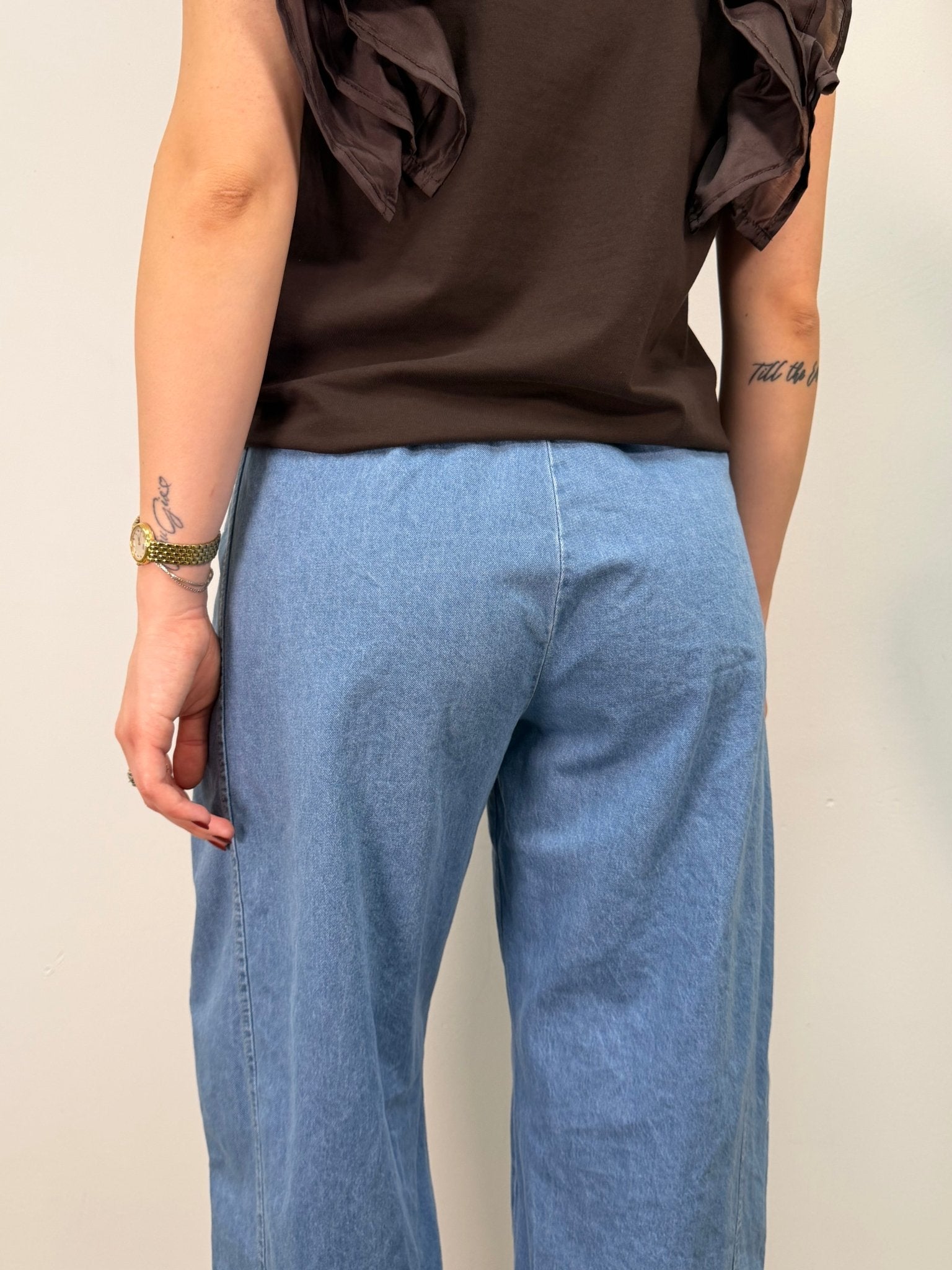 Pantalone stellina in denim Susy Mix - GiuGiò | Shop online