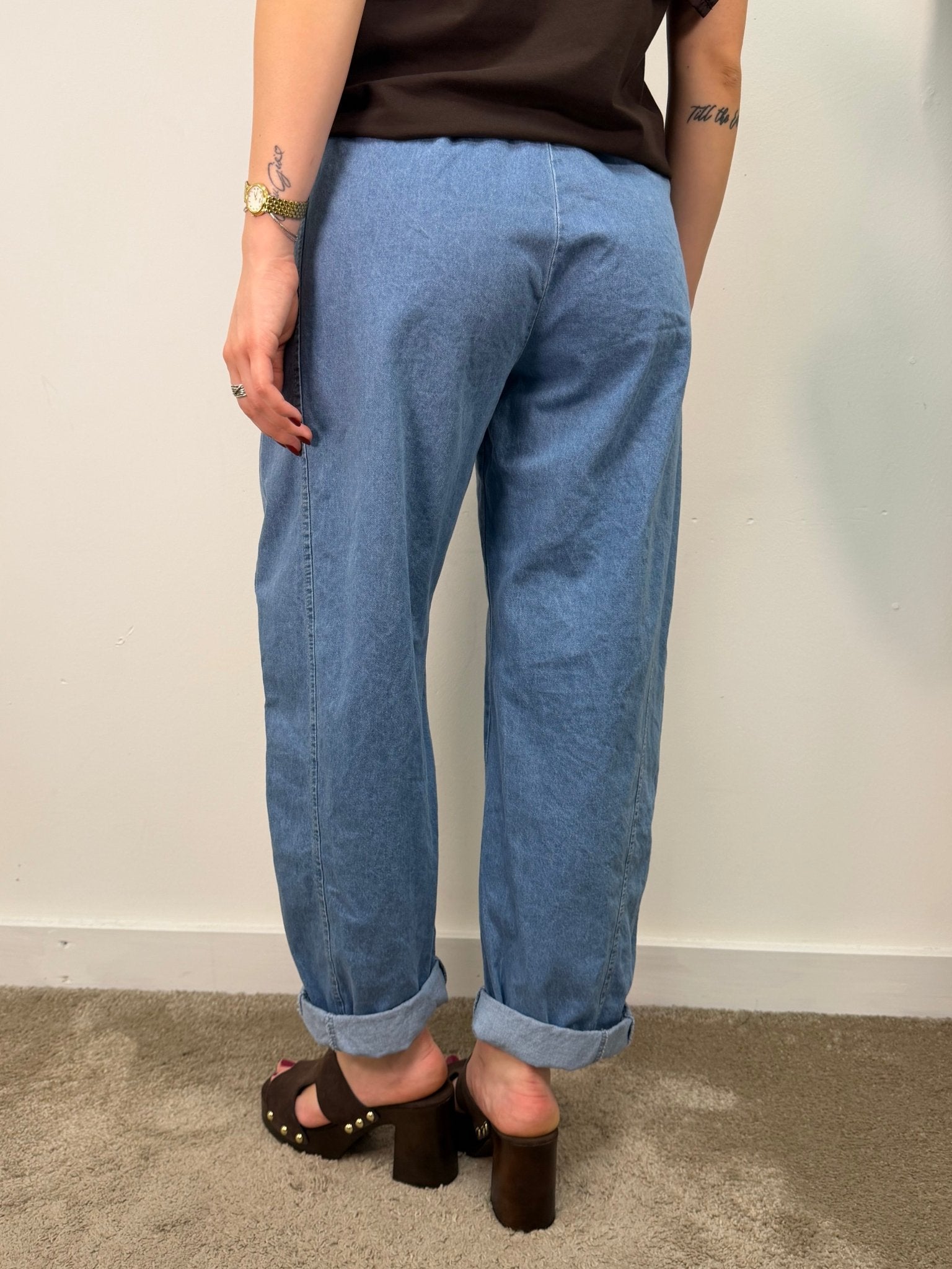 Pantalone stellina in denim Susy Mix - GiuGiò | Shop online