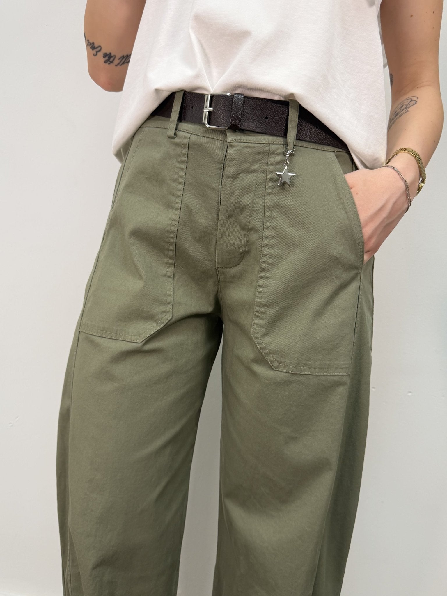 Pantalone stellina mod. balloon in cotone Susy Mix - GiuGiò | Shop online