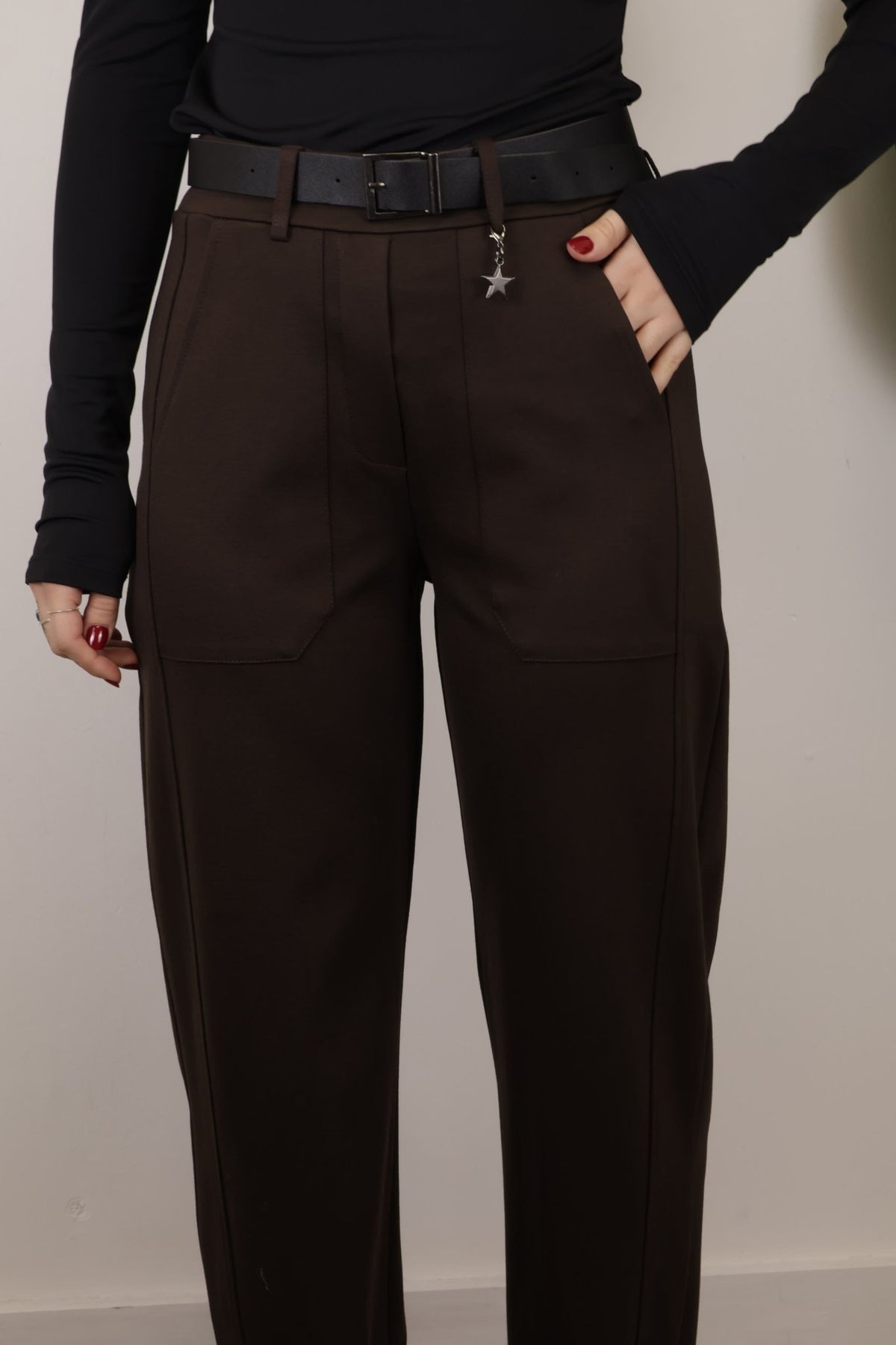 Pantalone stellina punto Milano Susy Mix - GiuGiò | Shop online