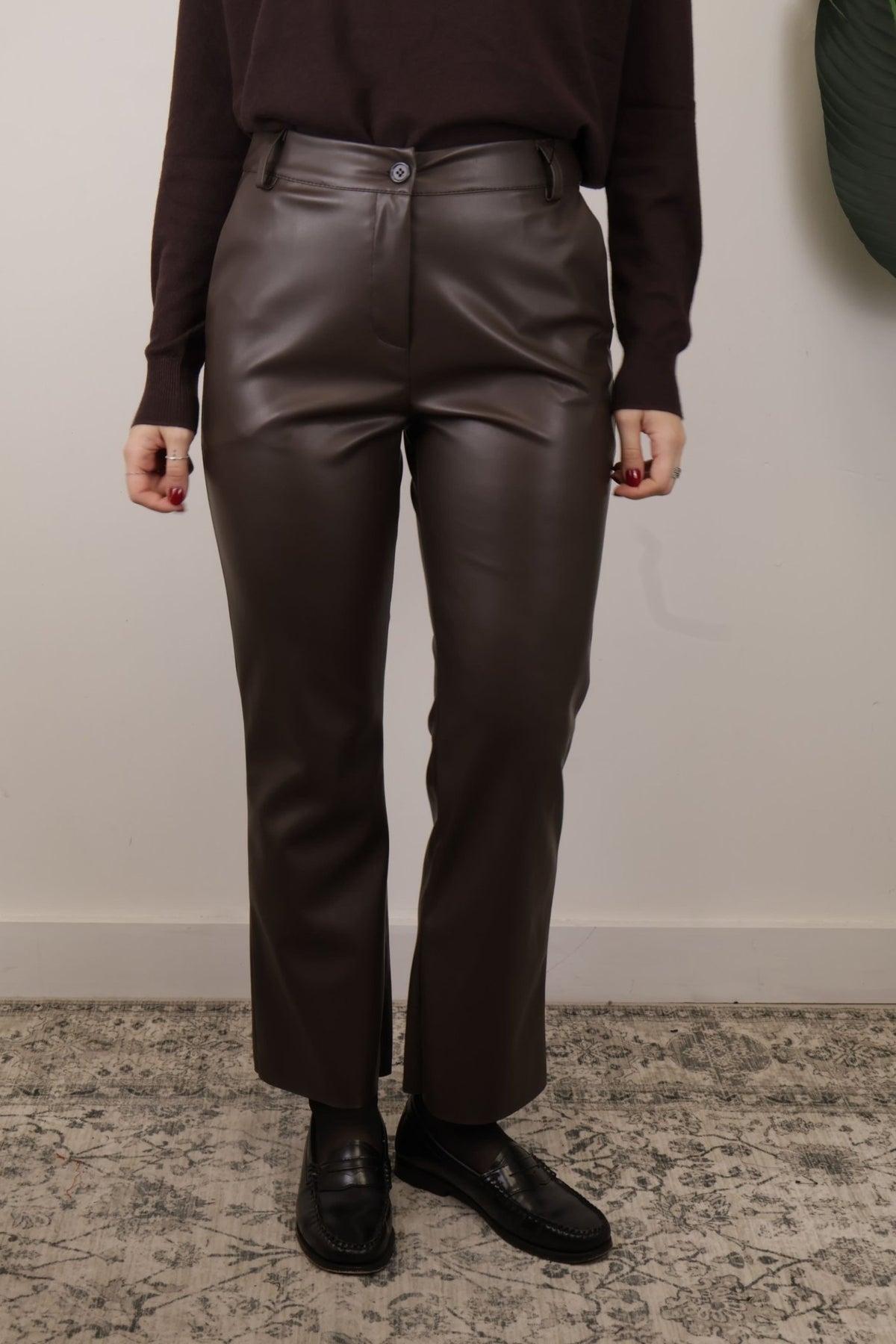 Pantalone trombetta ecopelle Tensione In - GiuGiò | Shop online