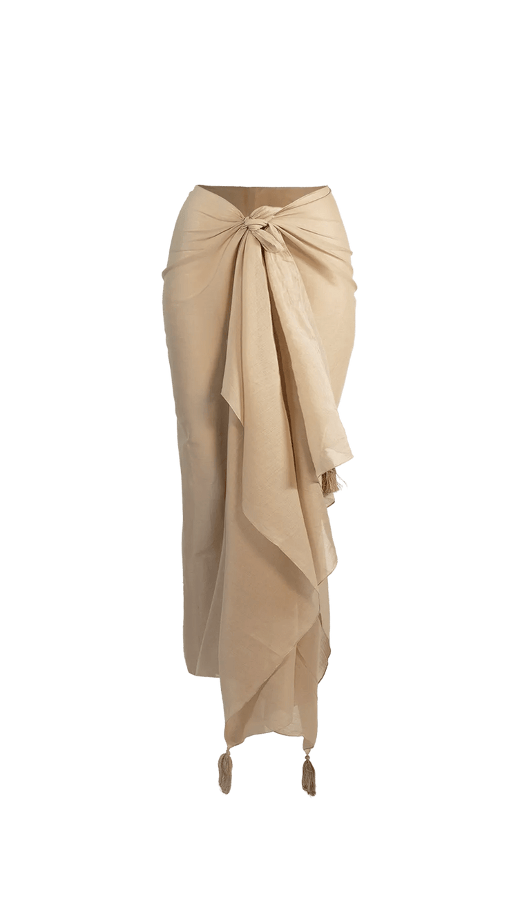 Pareo con nappine tinta unita Barts mod. Florn - GiuGiò | Shop online