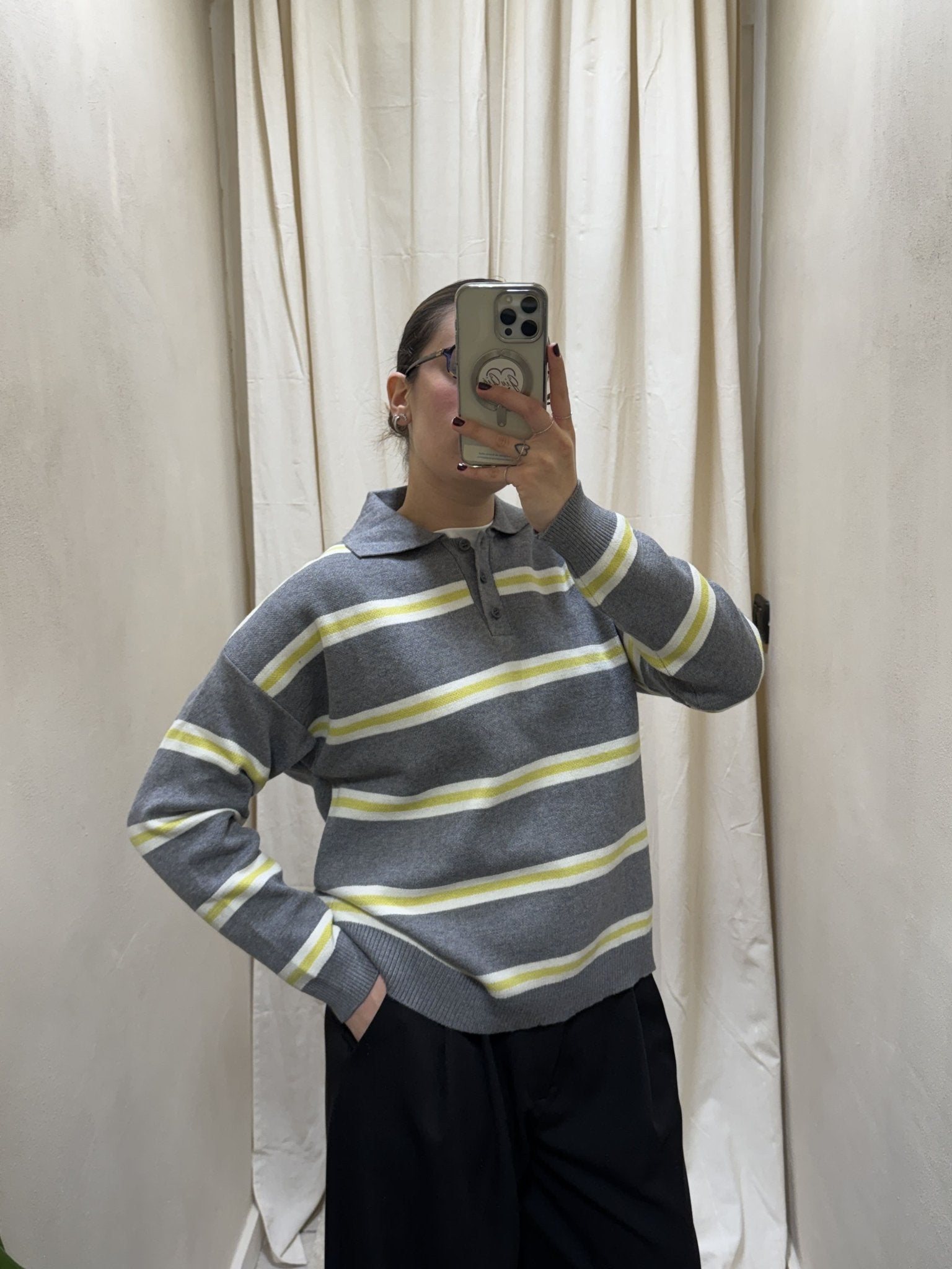 Polo over jacquard righe HaveOne - GiuGiò | Shop online