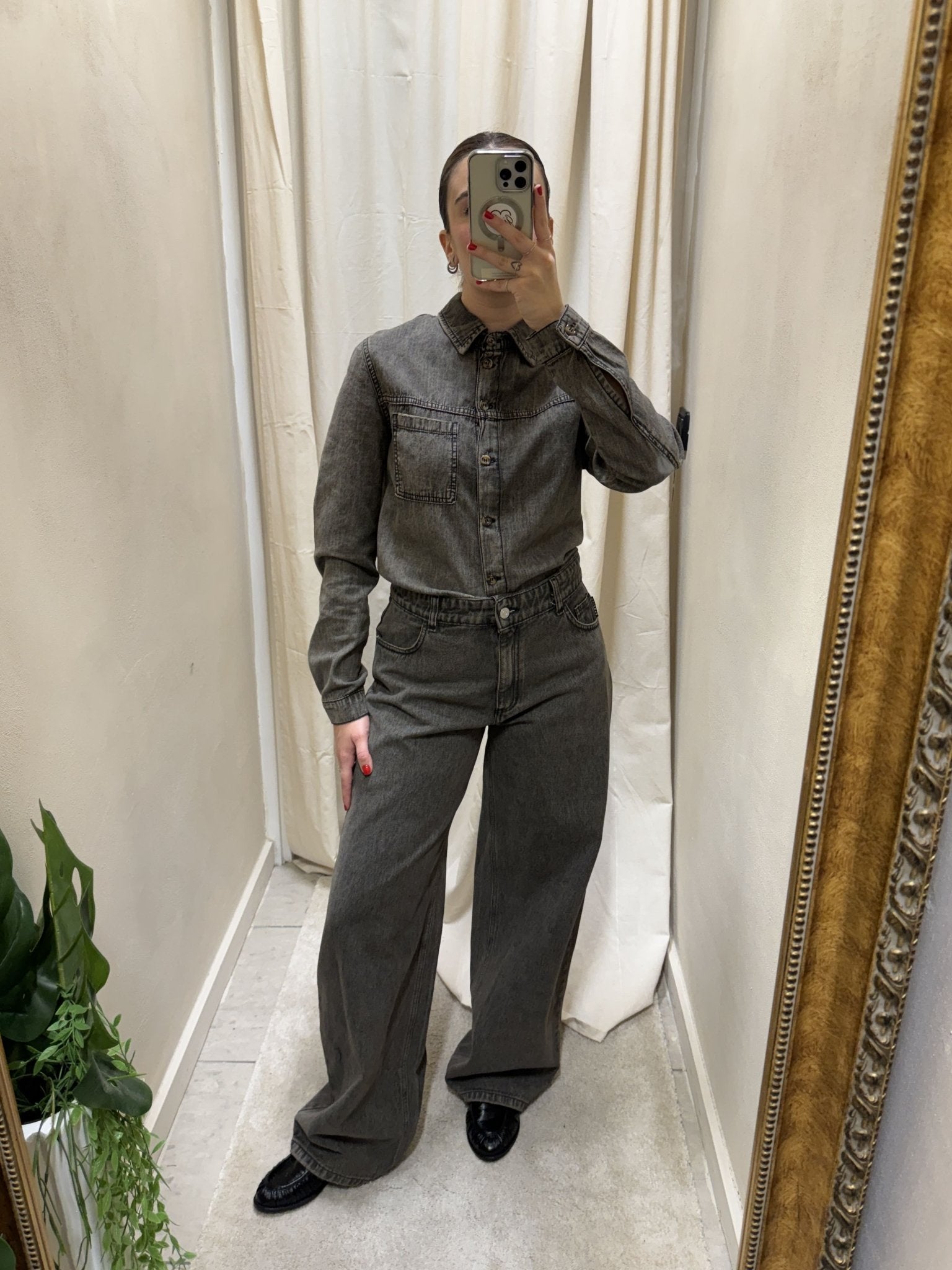 Salopette in denim grey HaveOne - GiuGiò | Shop online