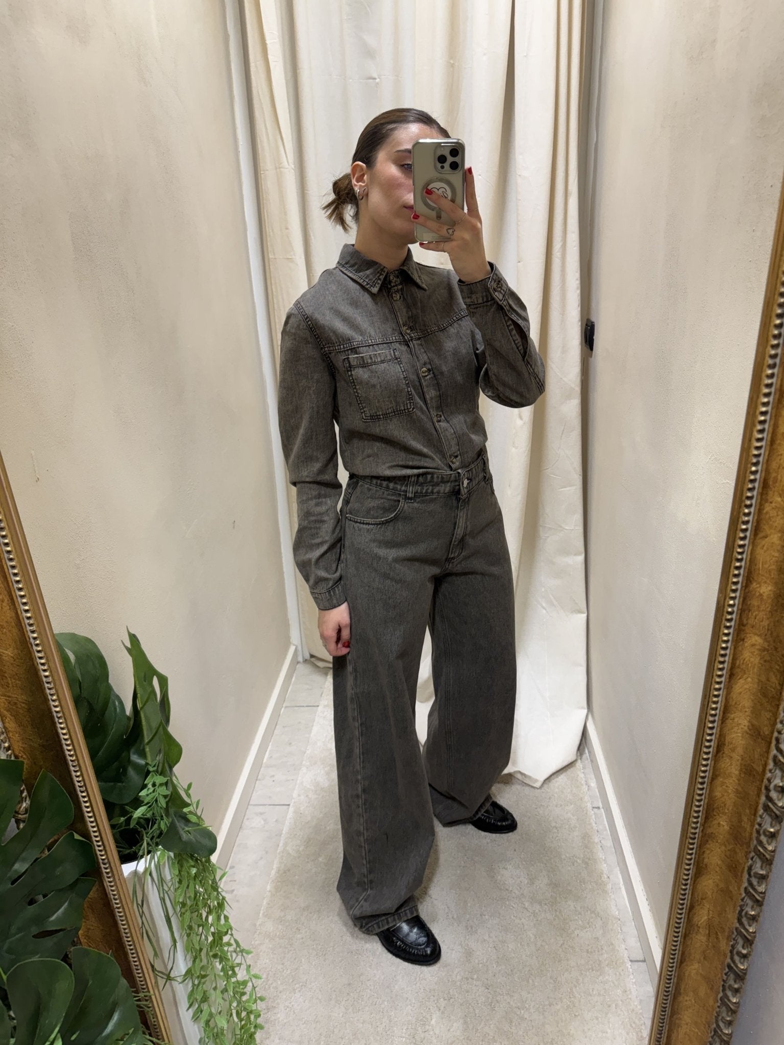 Salopette in denim grey HaveOne - GiuGiò | Shop online