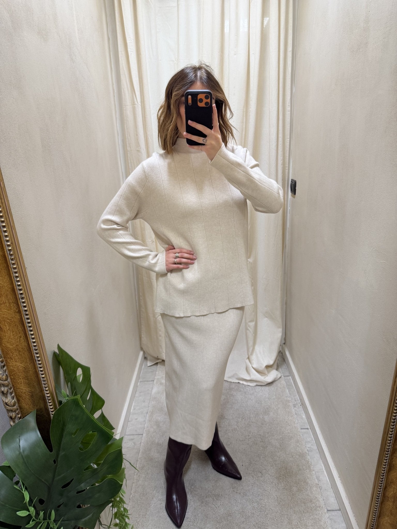 Set coordinato maglione + gonna longuette in maglia Susy Mix - GiuGiò | Shop online