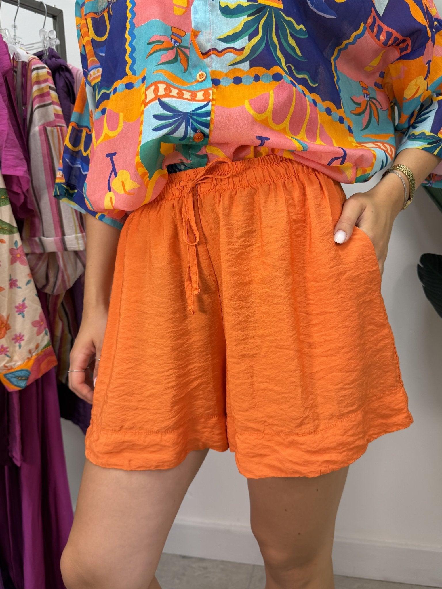 Short effetto stropicciato misto viscosa Tensione In - GiuGiò | Shop online