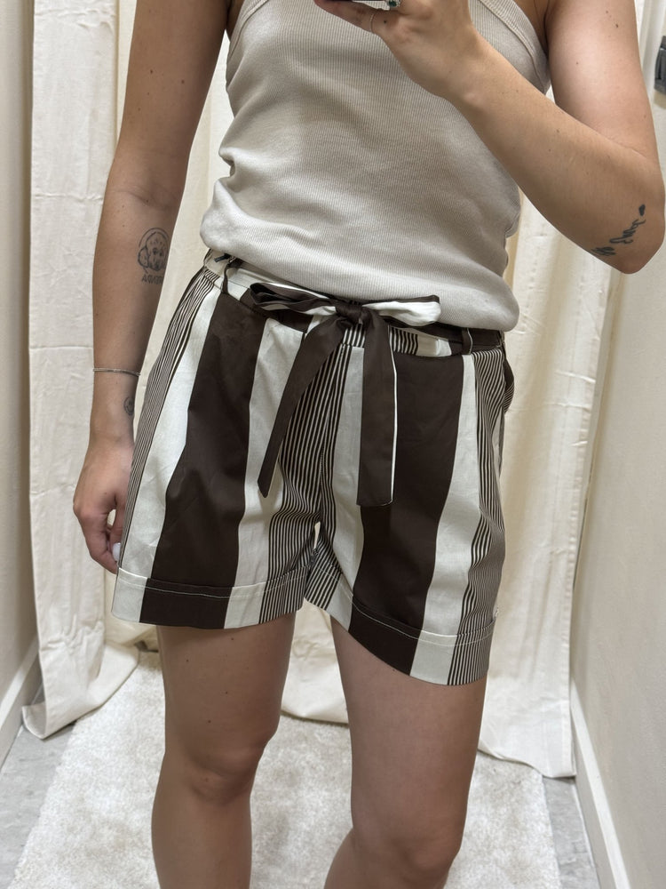 Short in cotone rigato con fusciacca Myd - GiuGiò | Shop online