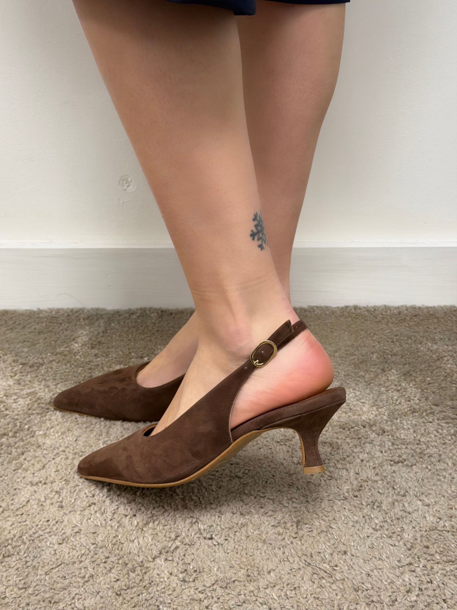 Slingback a punta in crosta Via Mondana - GiuGiò | Shop online