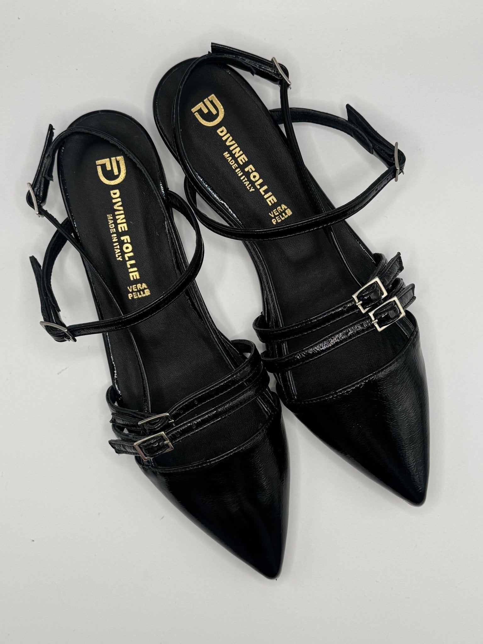 Slingback naplak con fibbie Divine Follie - GiuGiò | Shop online