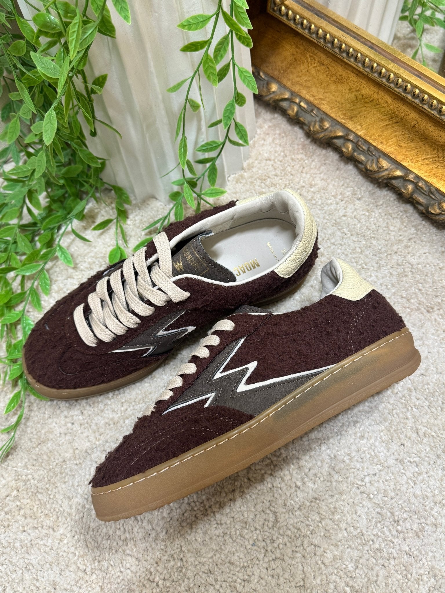 Sneaker master club in panno casentino cioccolato Moaconcept - GiuGiò | Shop online