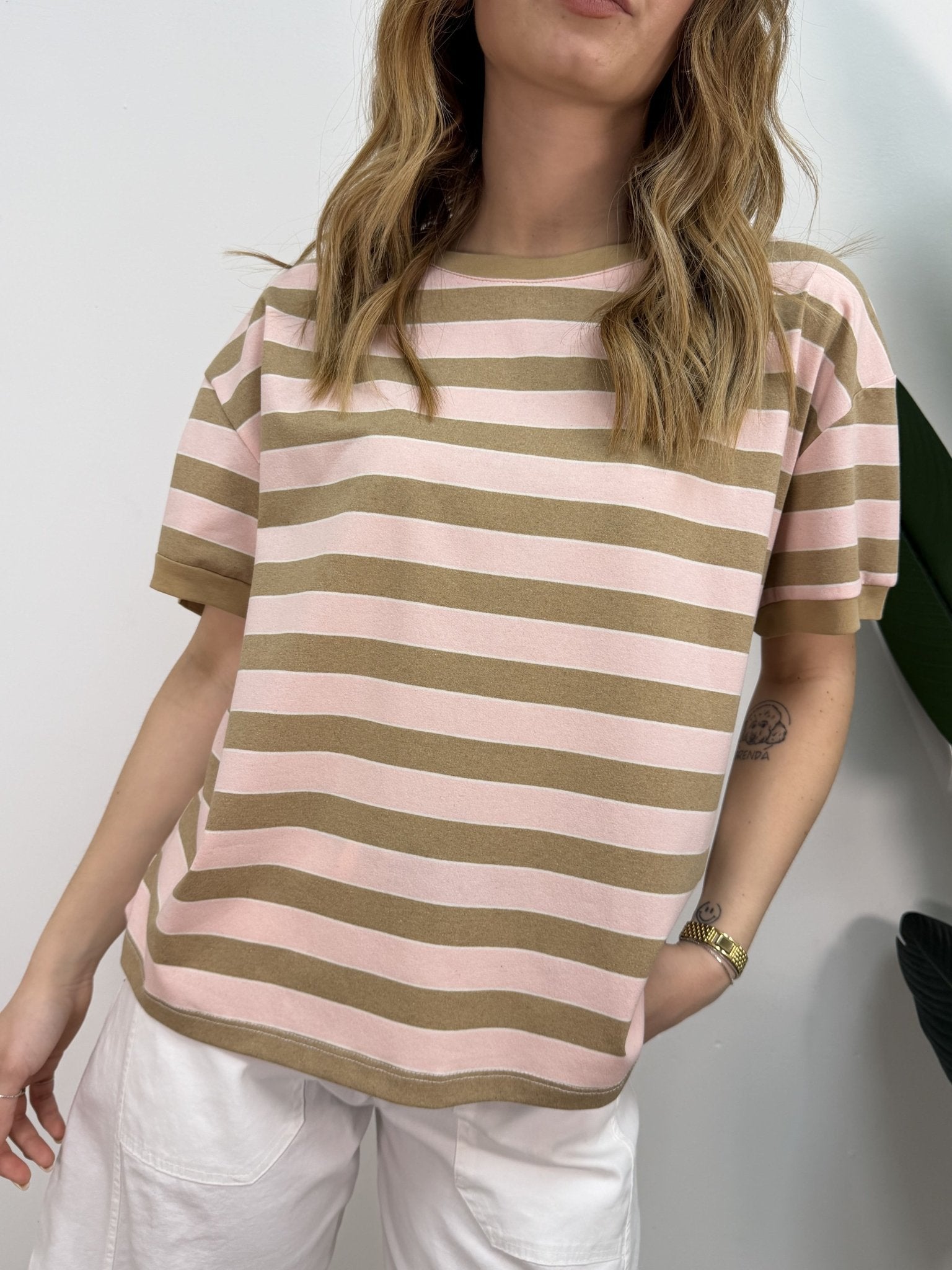 T-shirt a righe manica corta Tensione In - GiuGiò | Shop online