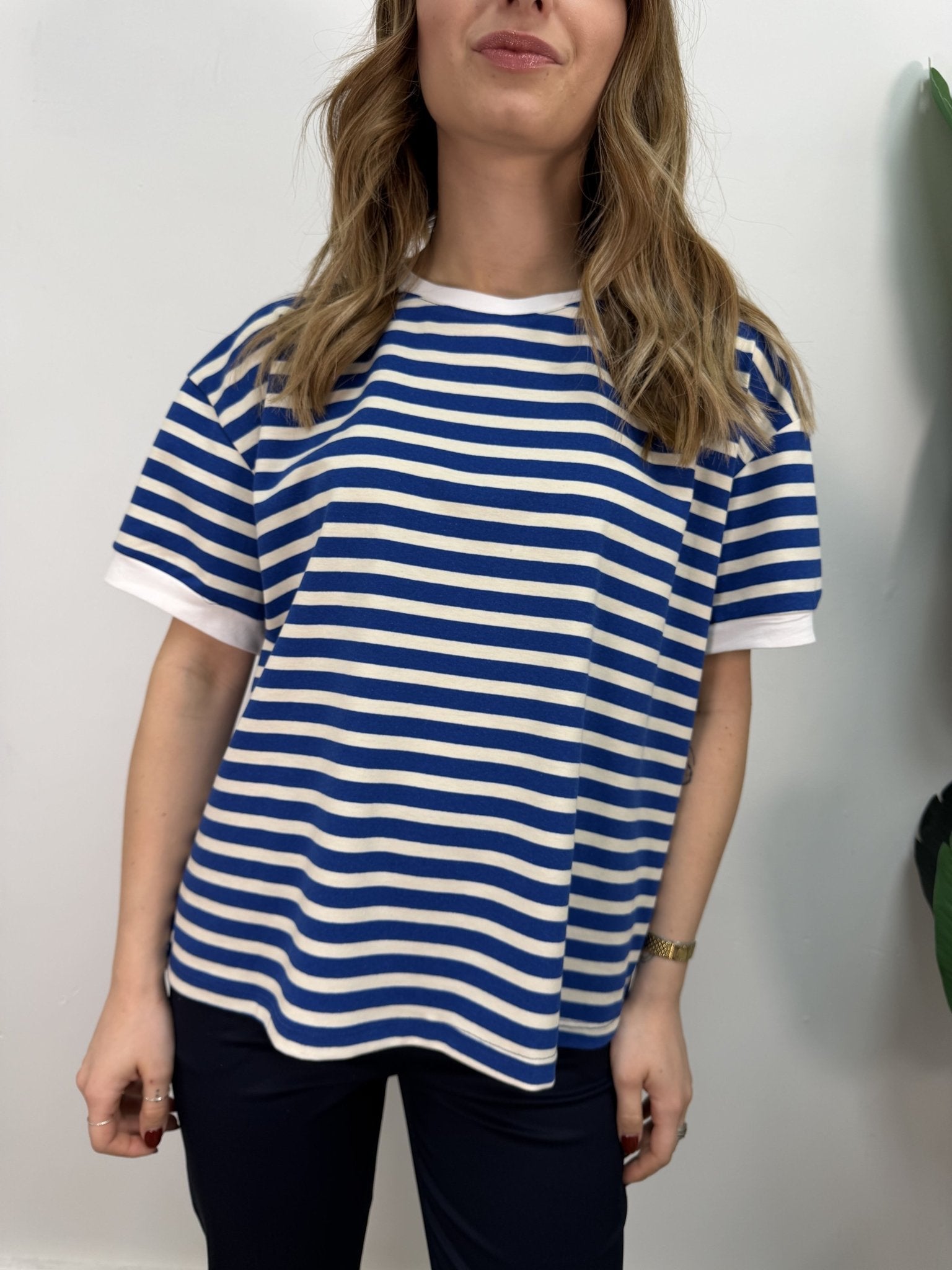 T-shirt a righe manica corta Tensione In - GiuGiò | Shop online