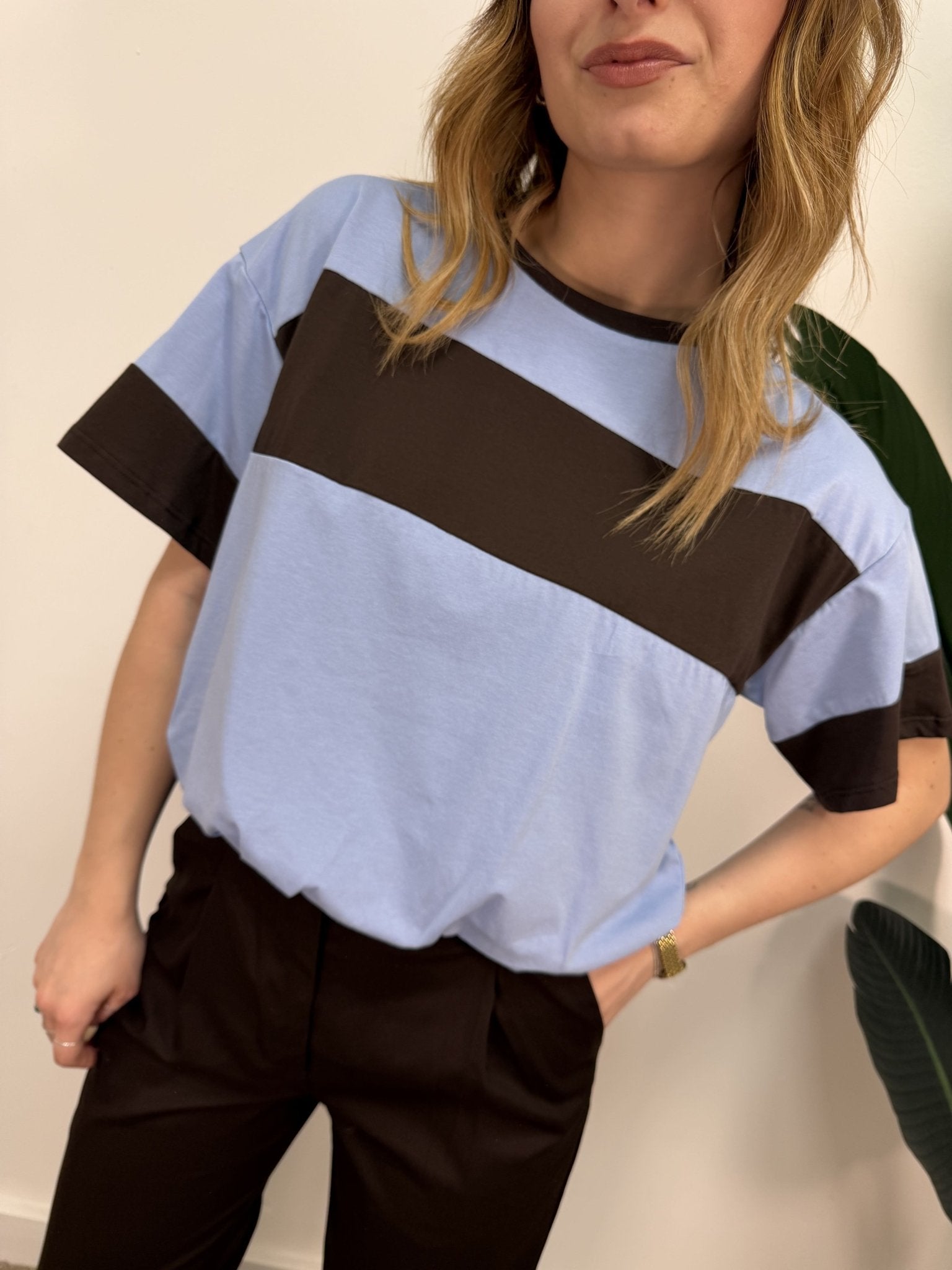 T-Shirt bicolor a palloncino Dixie - GiuGiò | Shop online