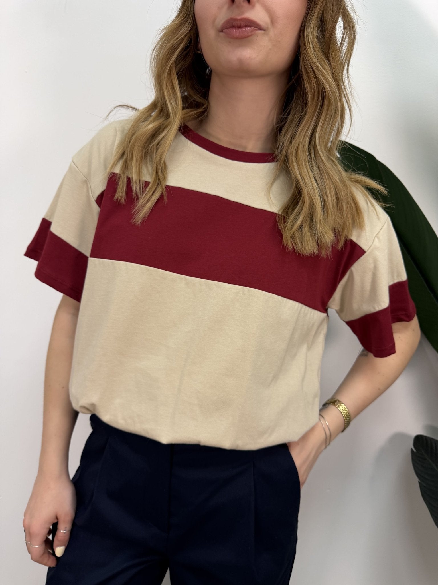 T-Shirt bicolor a palloncino Dixie - GiuGiò | Shop online