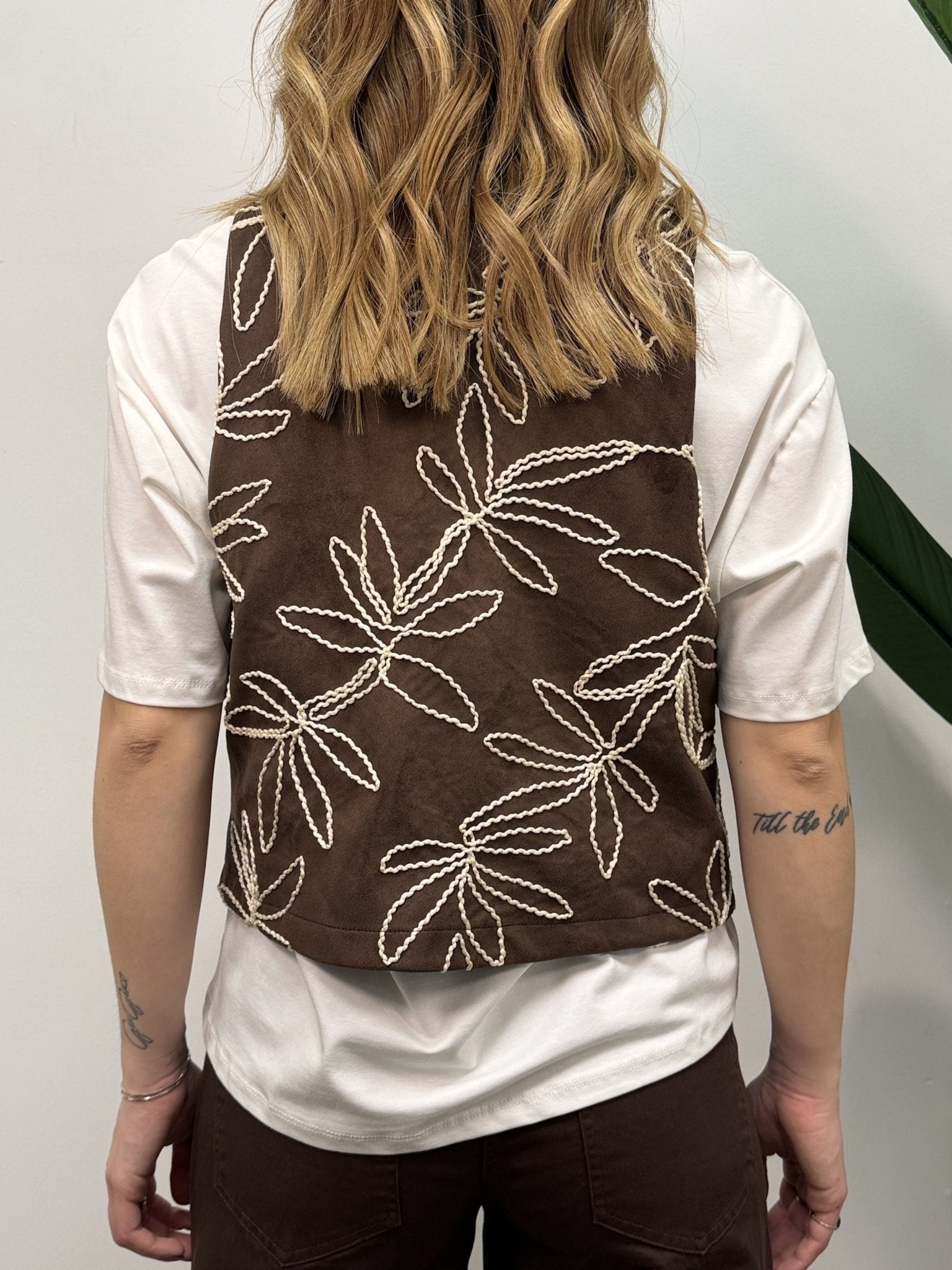 T-Shirt combinata con gilet ricamato Susy Mix - GiuGiò | Shop online