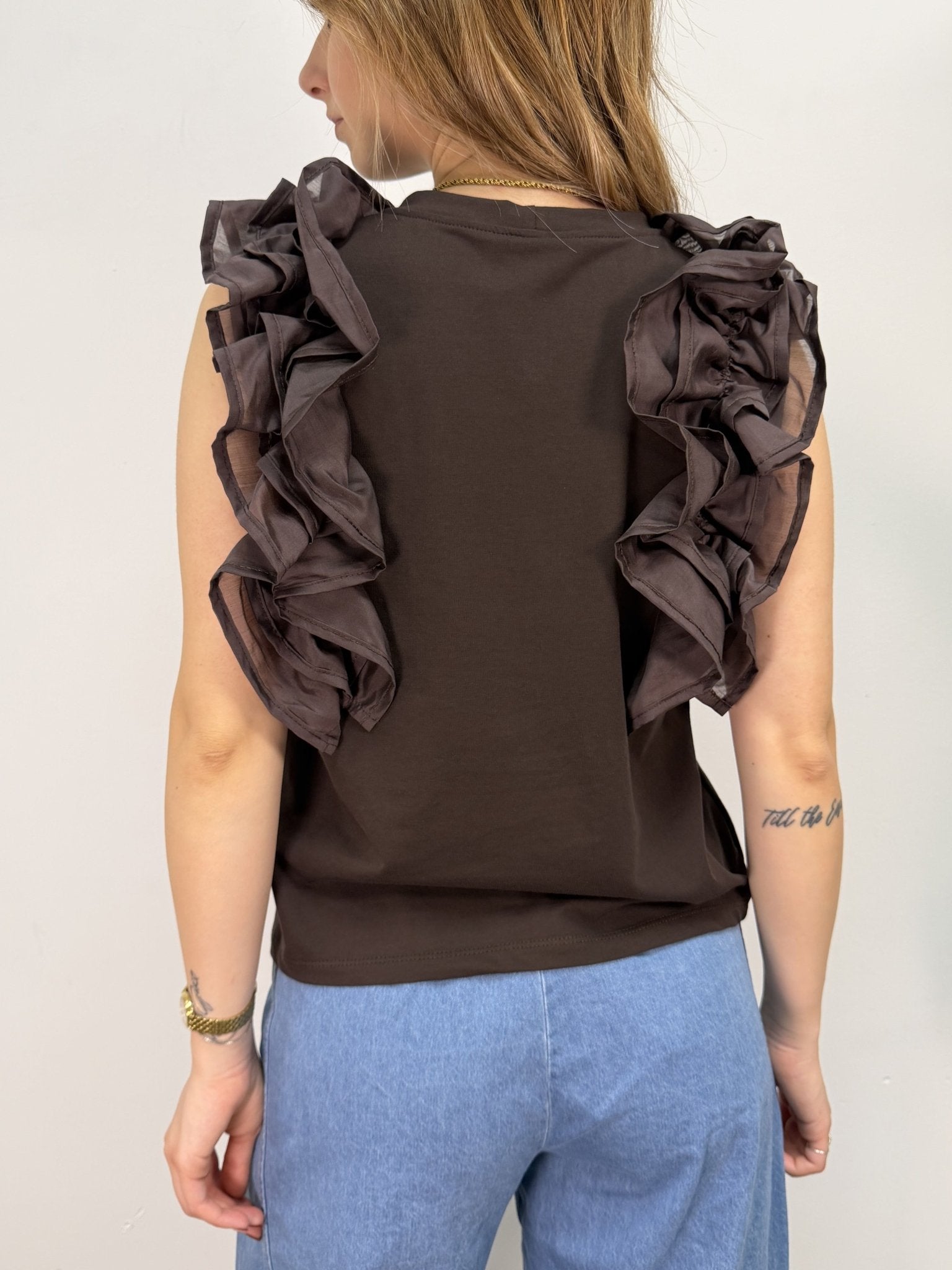 T-shirt con rouches giromanica MyD - GiuGiò | Shop online